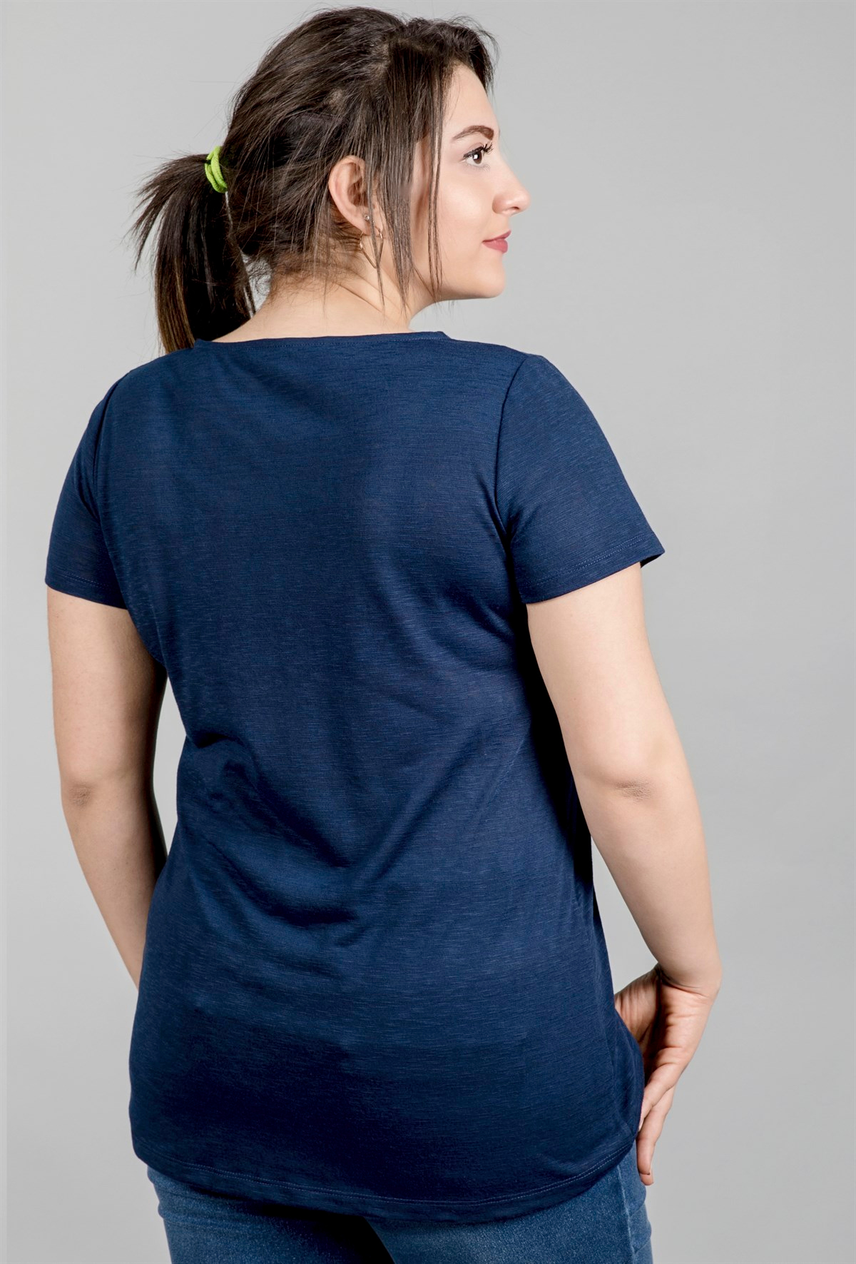 Önü Biyeli T-ShirtMYLINE23794