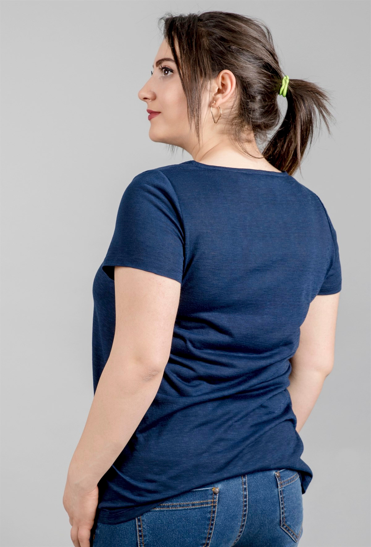 Önü Biyeli T-ShirtMYLINE23794