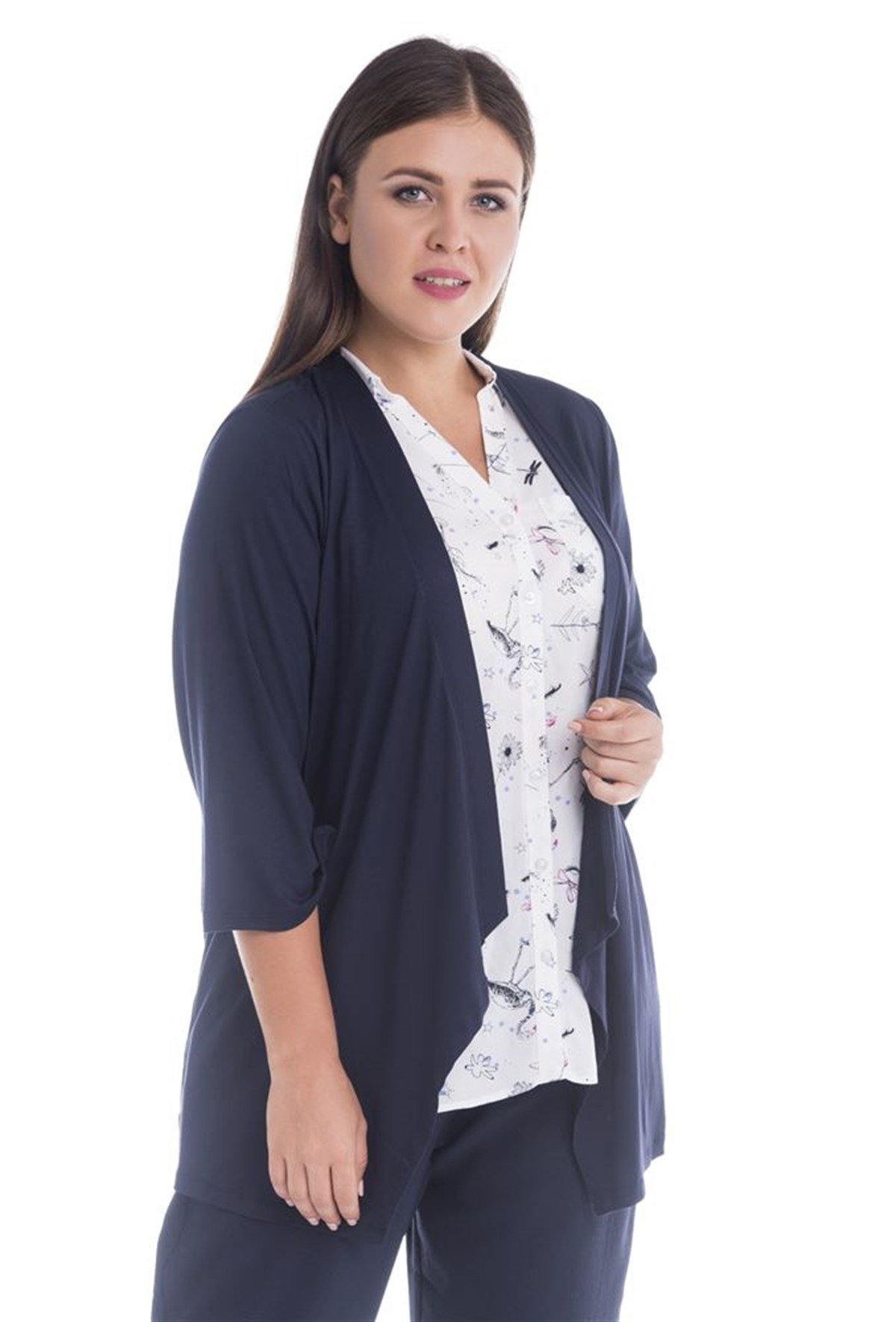 Önü Volanlı Penye HırkaMYLINE12470-m