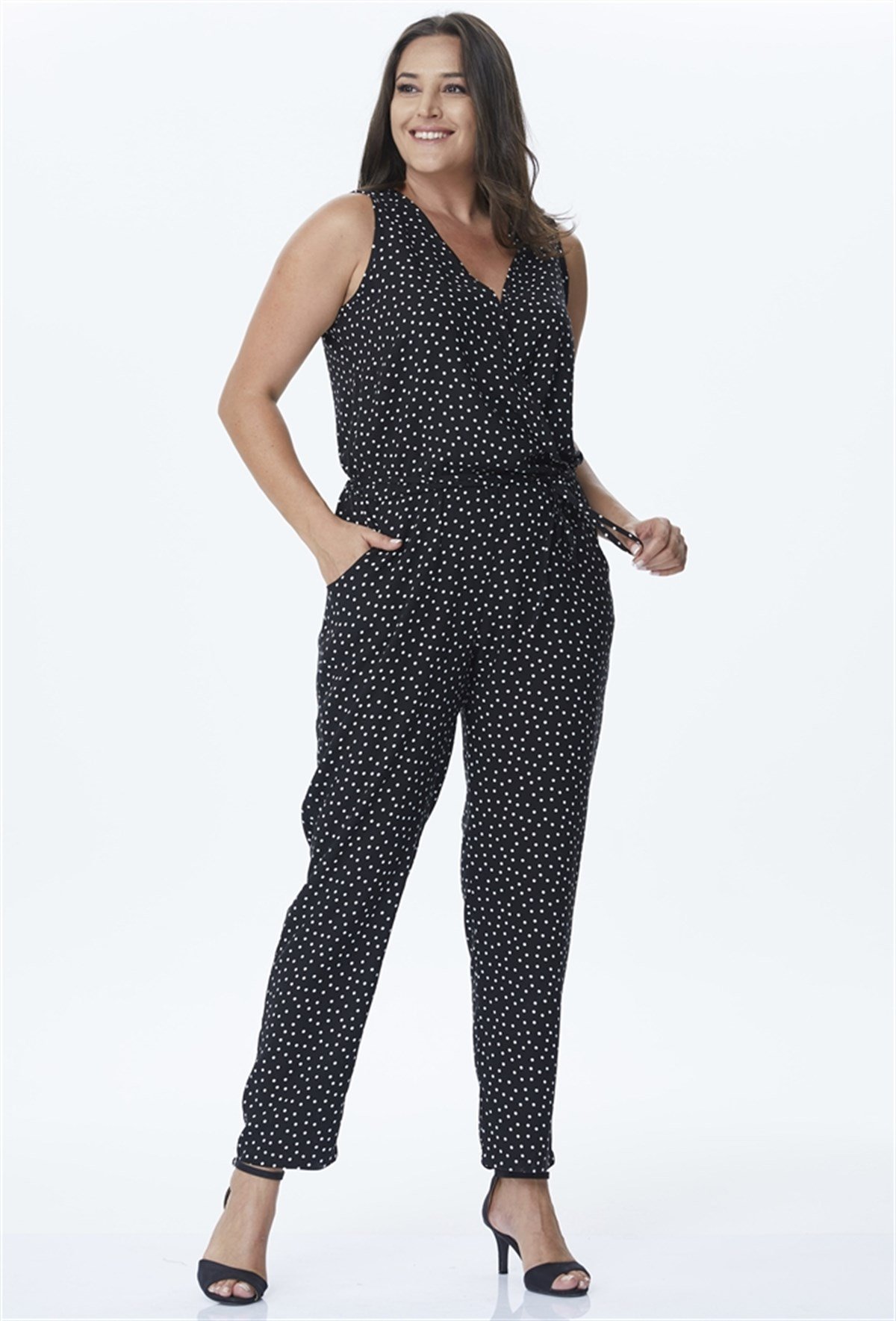 Puantiye Desenli TulumMYLINE23974