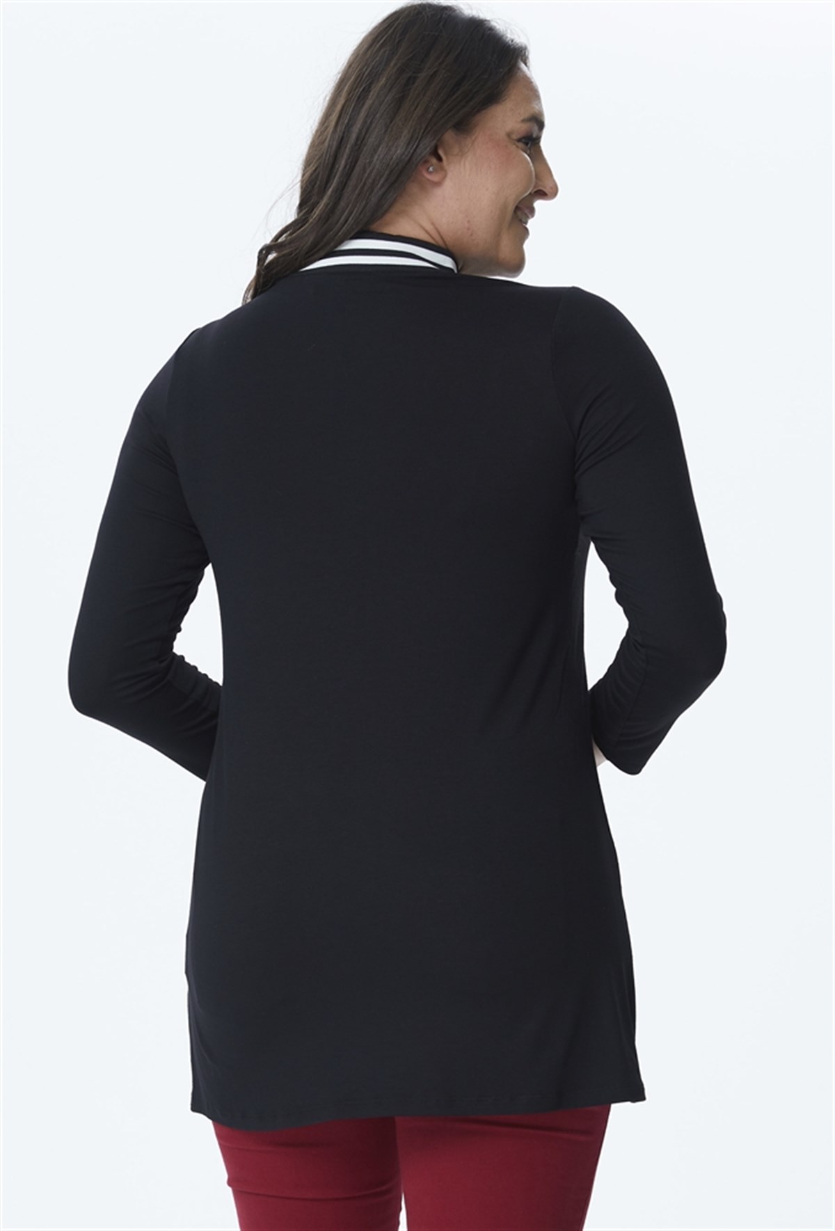 Ribana Yakalı Örme TunikMYLINE24073