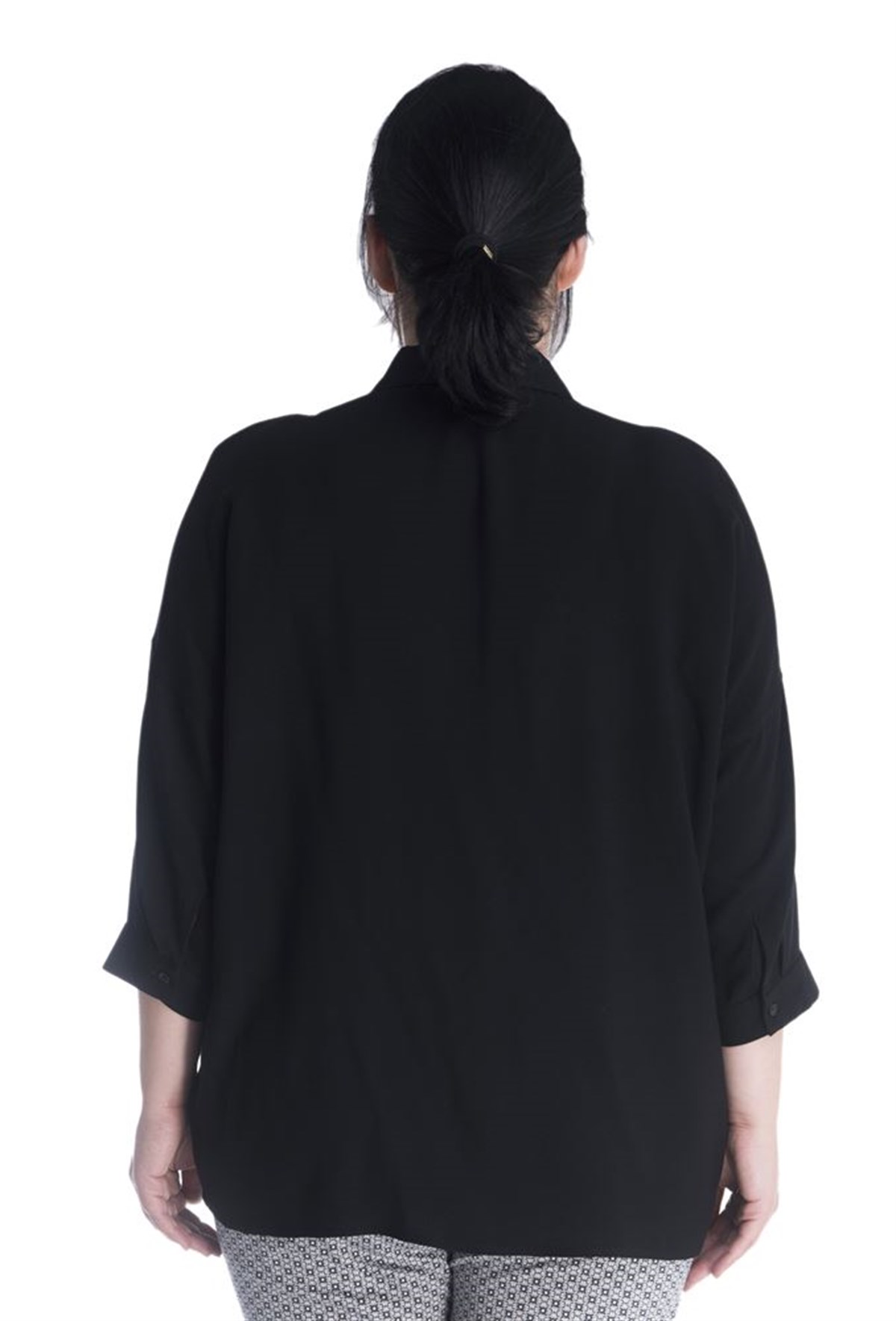 Strüktürlü 3/4 Kollu GömlekMYLINE13352-m