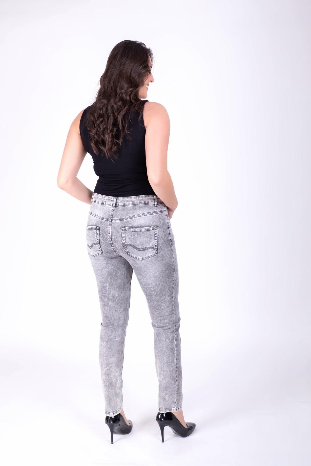 Taşlanmış Denim Jean PantolonMYLINE34391