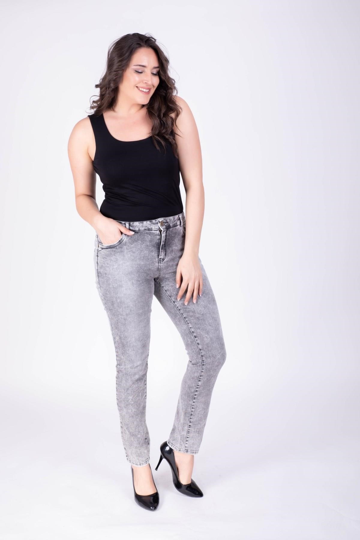 Taşlanmış Denim Jean PantolonMYLINE34391