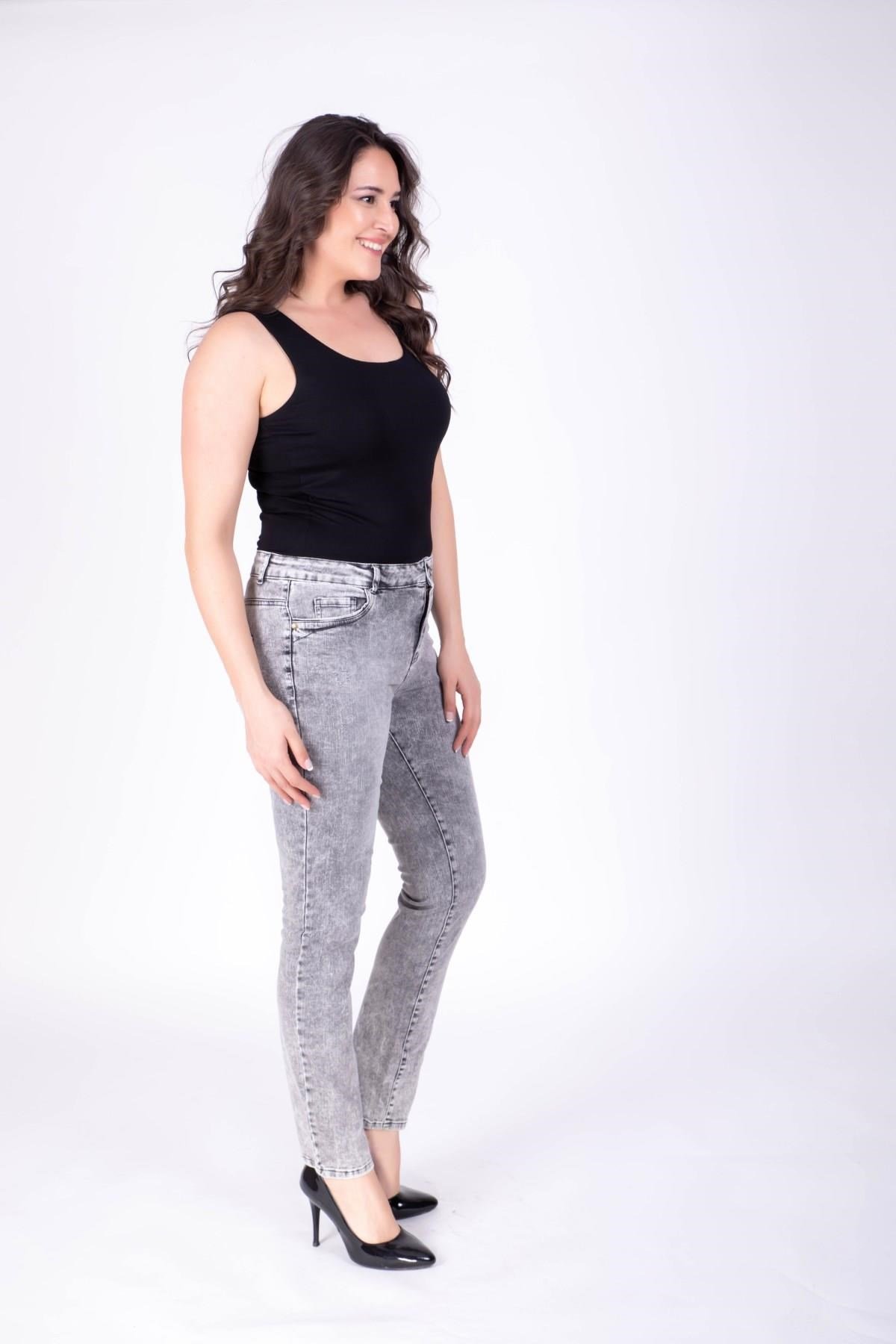 Taşlanmış Denim Jean PantolonMYLINE34391