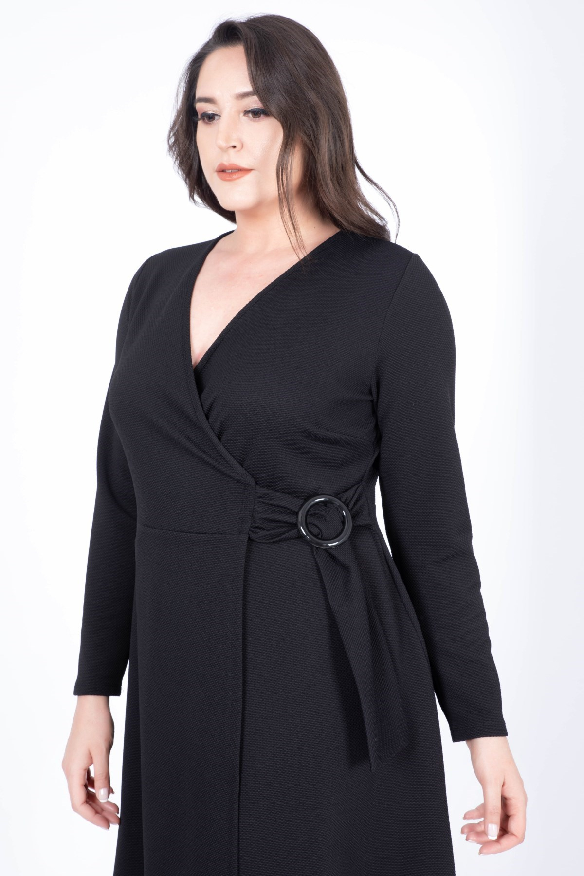 Tokalı Kruvaze ElbiseMYLINE34461