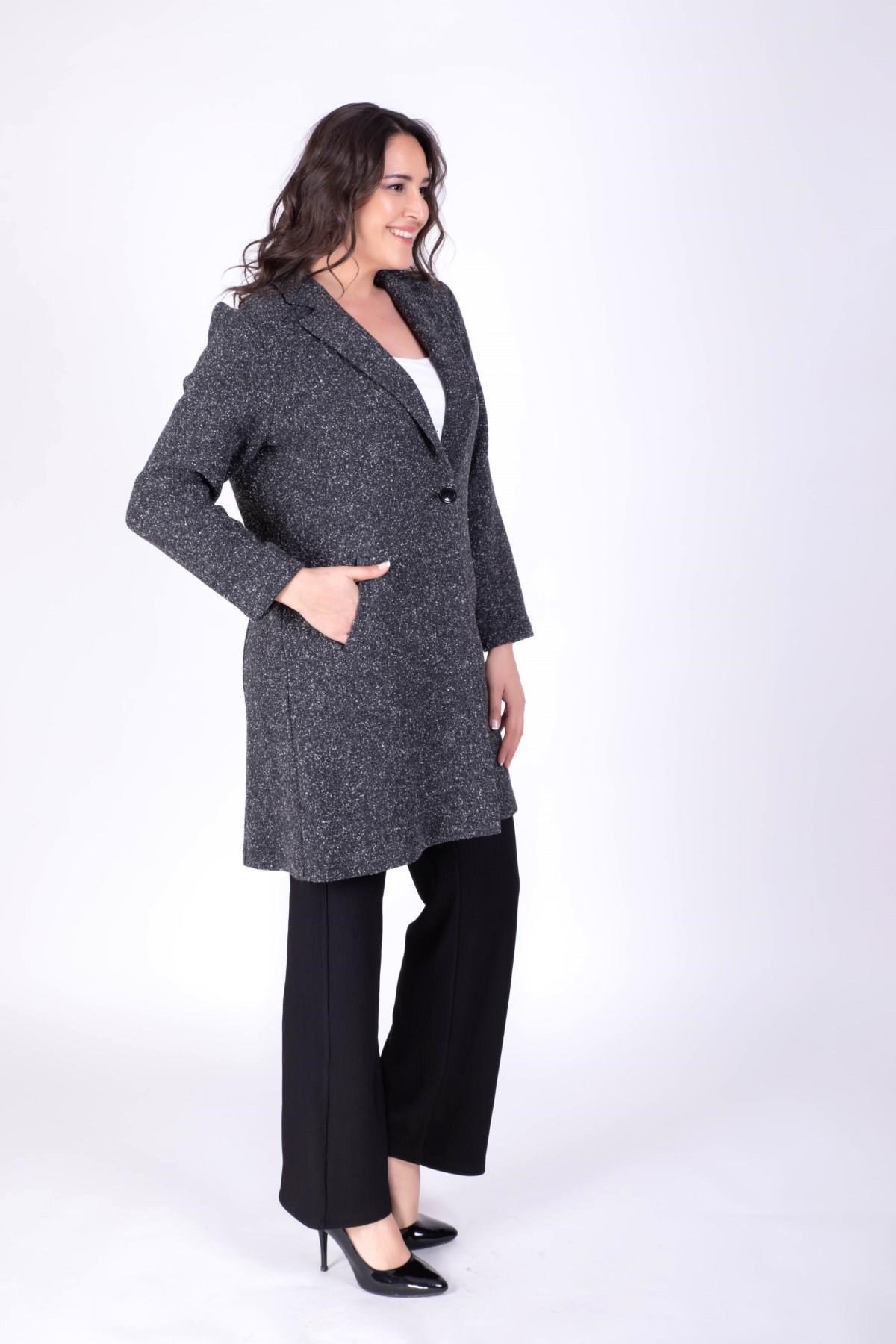 Uzun Kaşe Astarsız CeketMYLINE23531