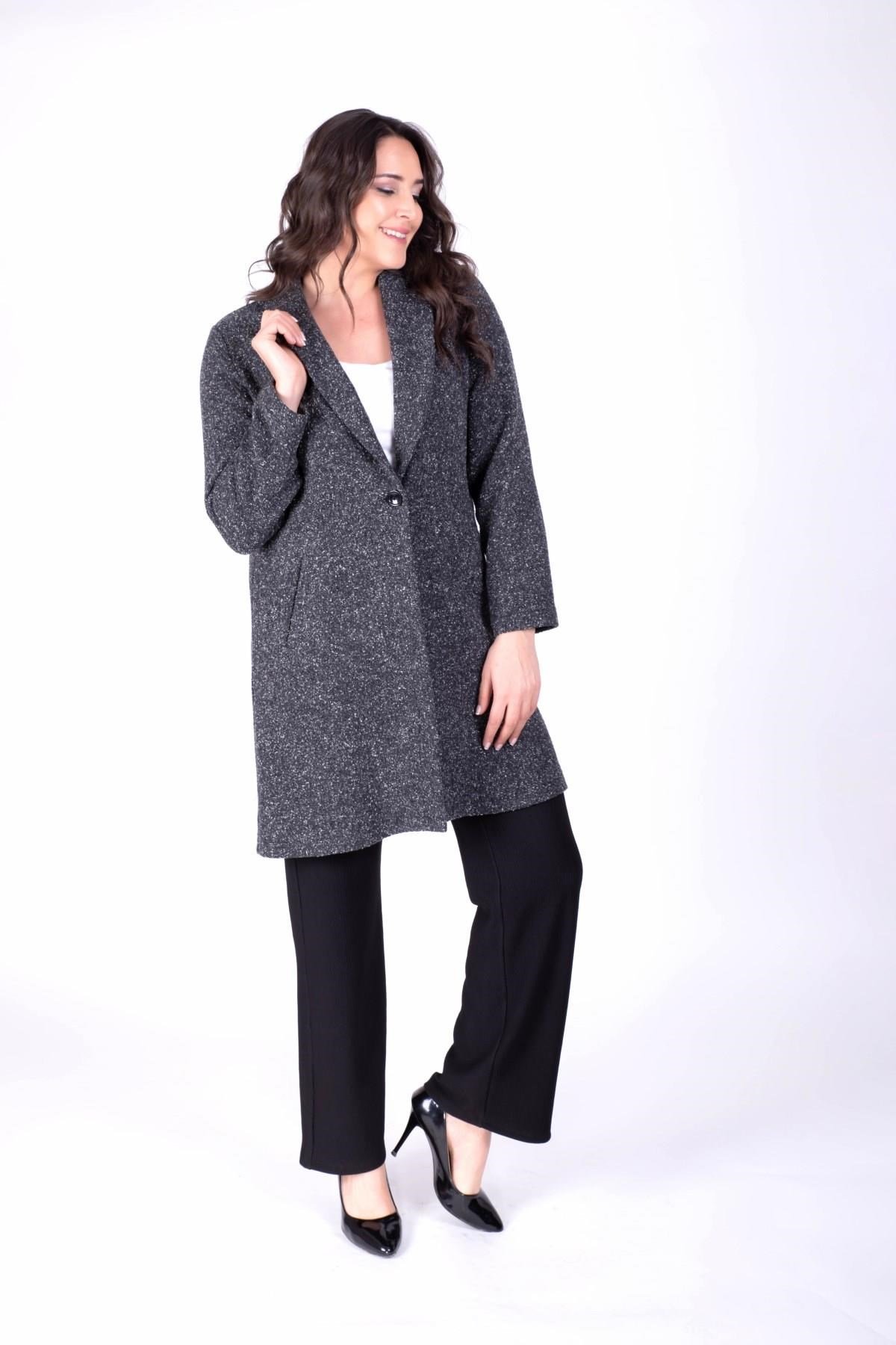 Uzun Kaşe Astarsız CeketMYLINE23531