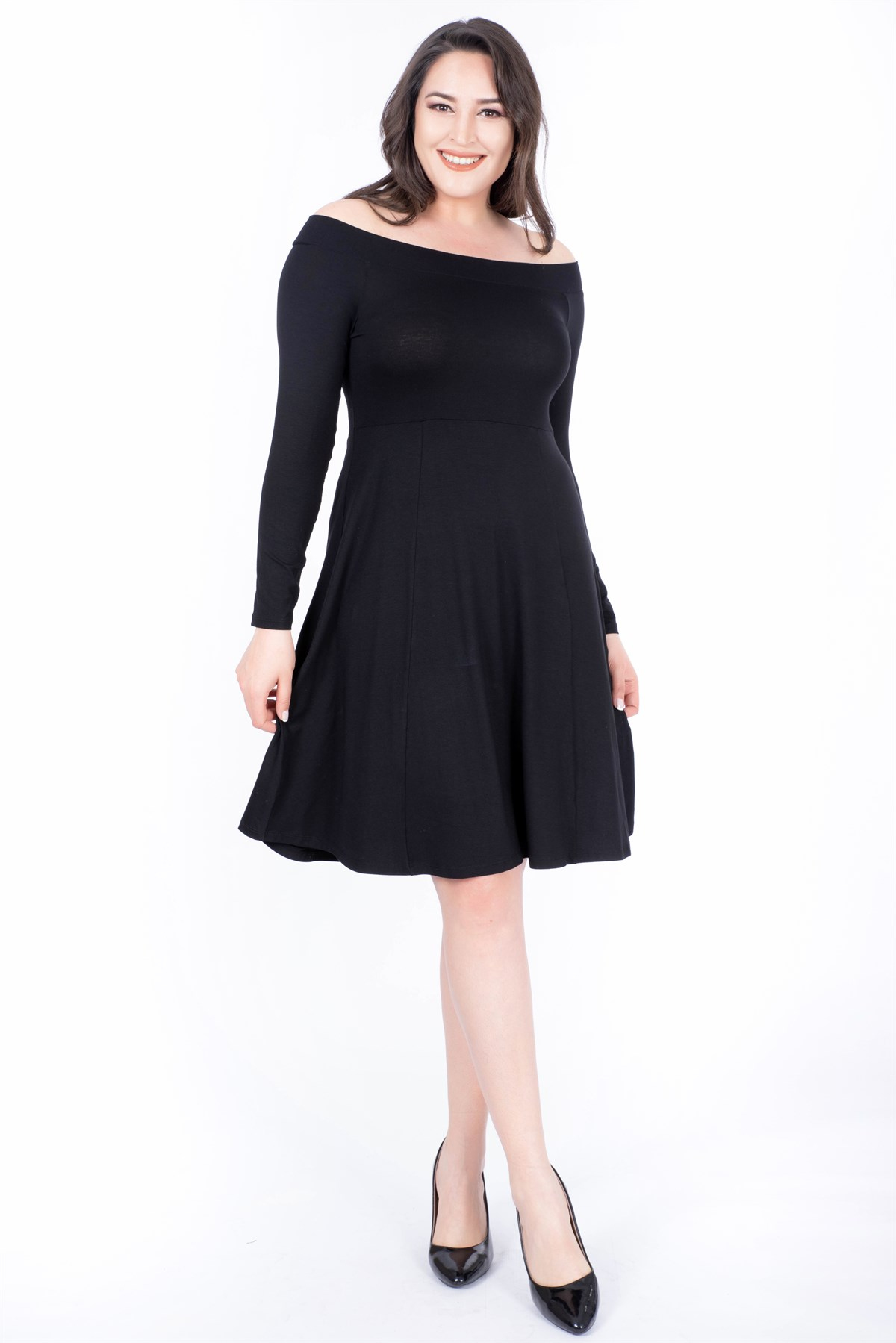 Uzun Kol Penye ElbiseMYLINE34450