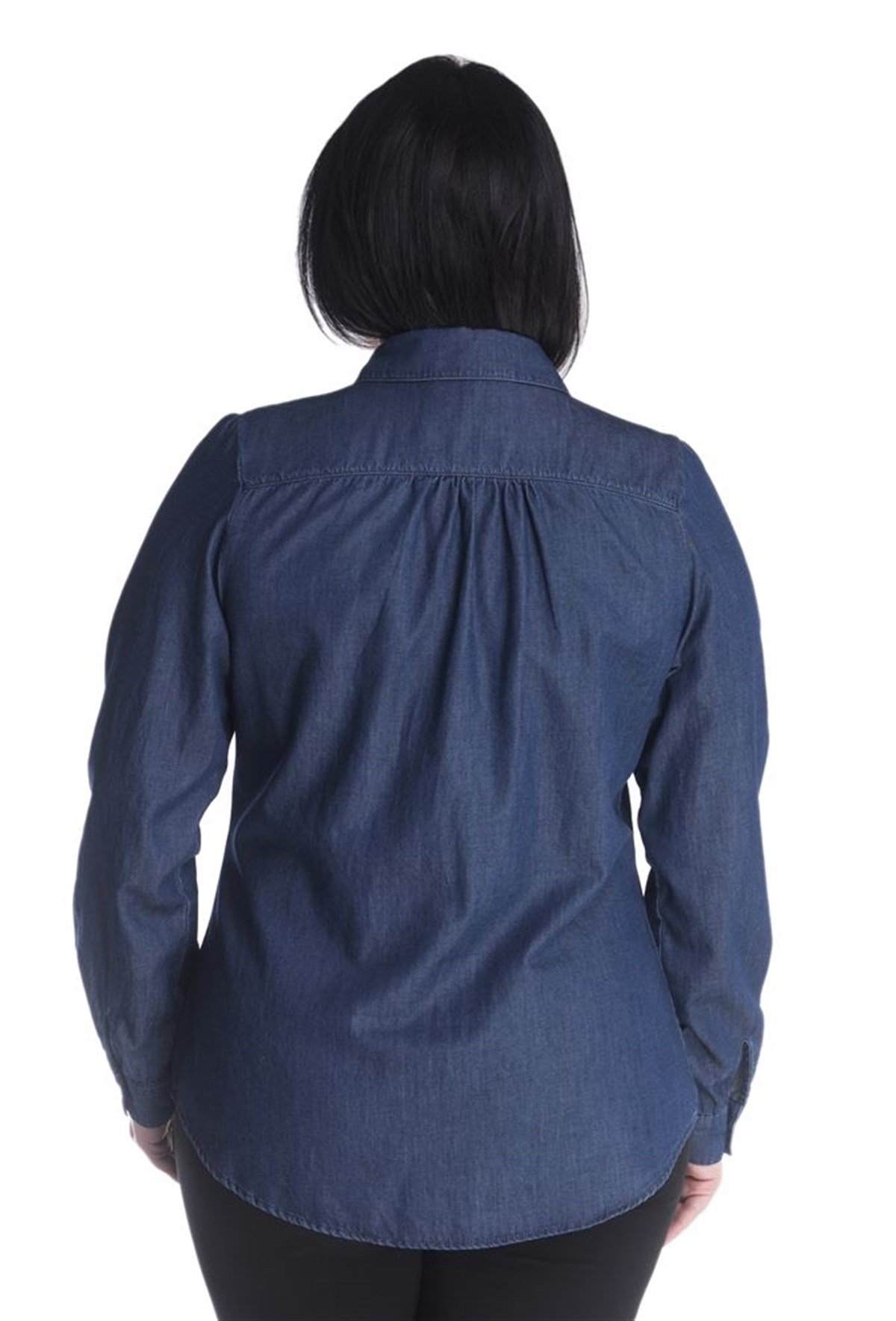 Uzun Kollu Denim GömlekMYLINE13374-m