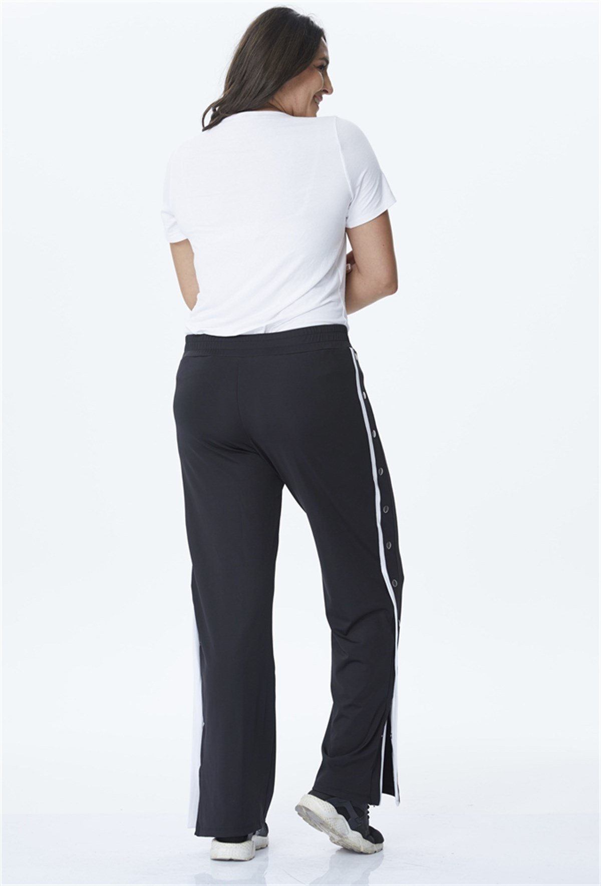Yandan Şeritli Çıtçıtlı Spor PantolonMYLINE24041