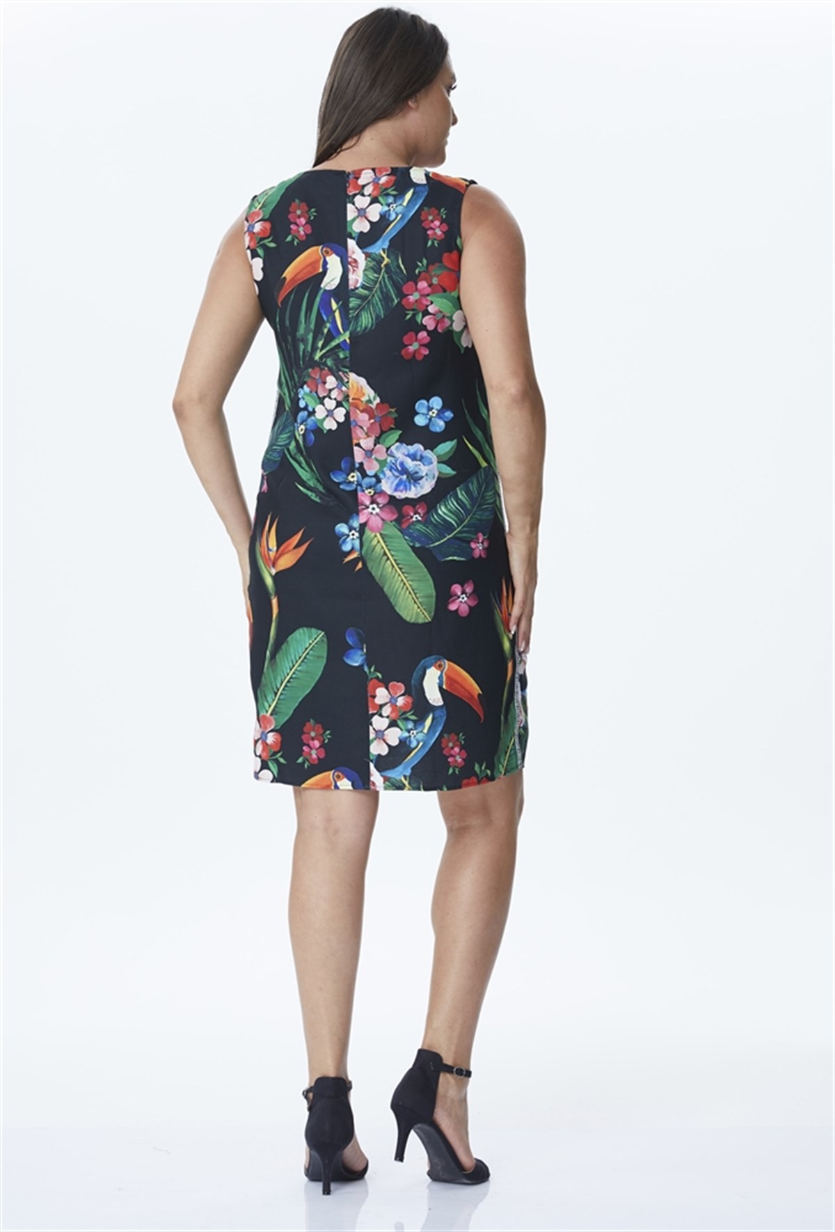 Yandan Şeritli Elbise MYLINE23827