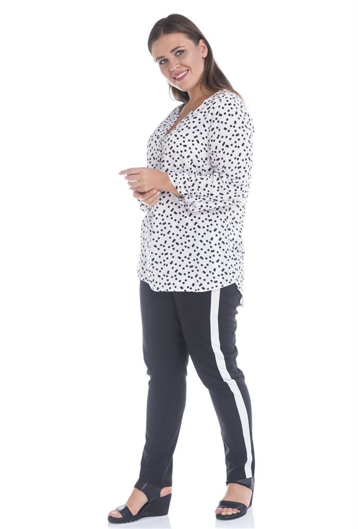 Yandan Serıtlı PantolonMYLINE13226-m