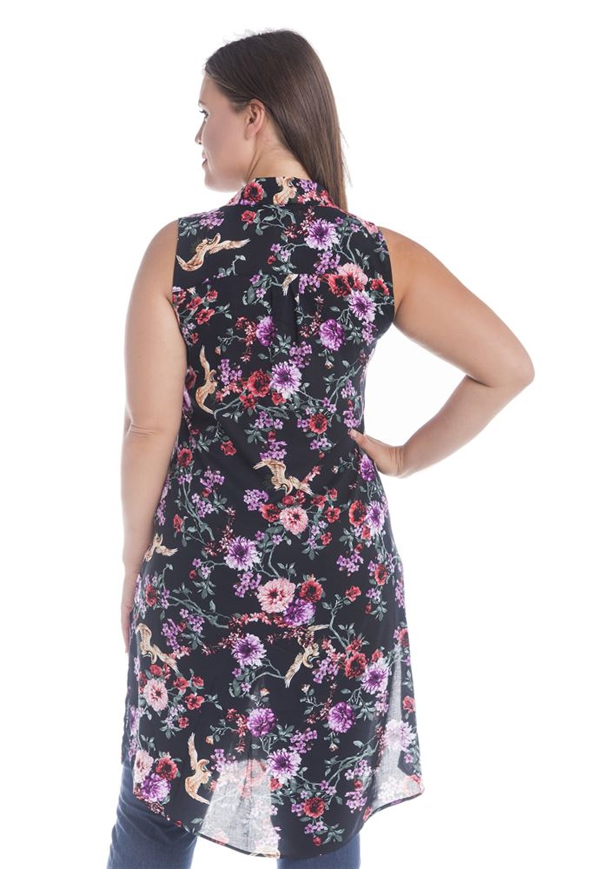 Yanları Yırtmaçlı Uzun TunikMYLINE12990-m