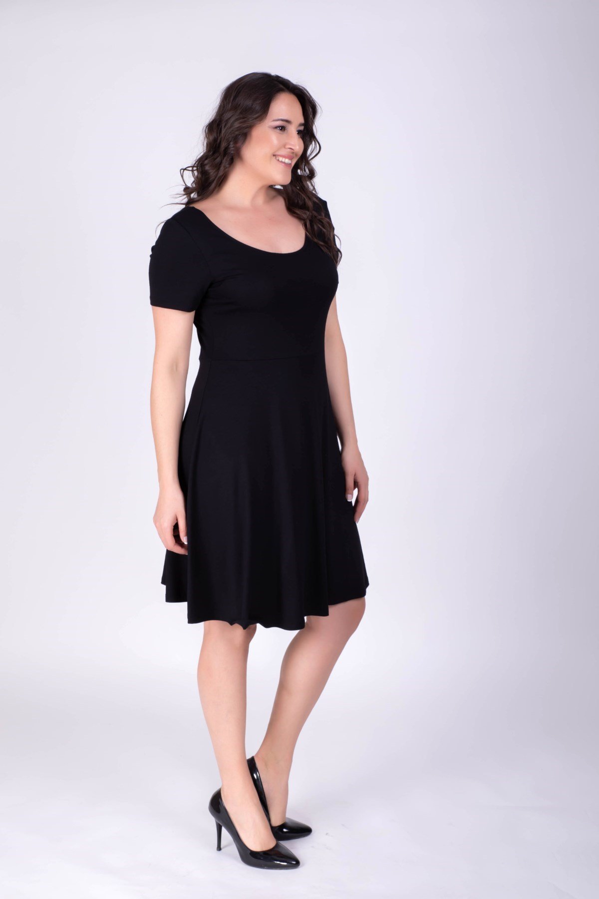 Yuvarlak Yaka ElbiseMYLINE34393