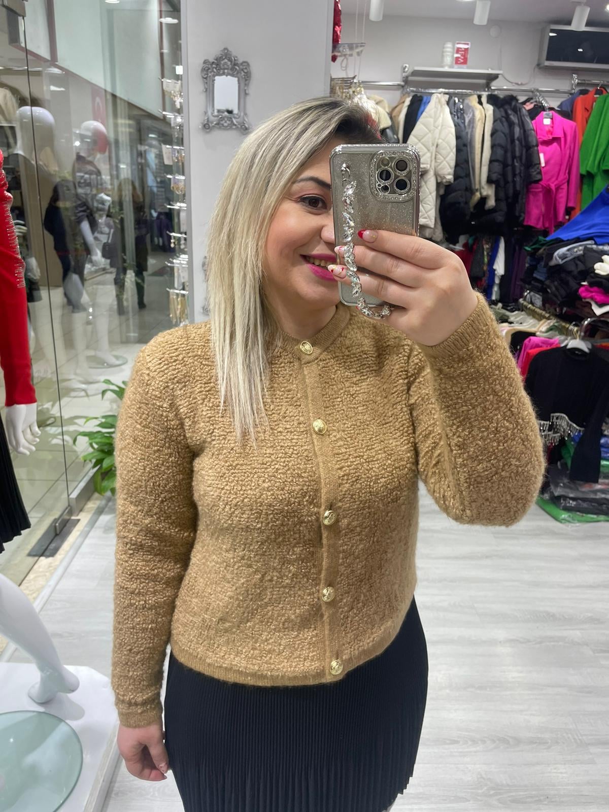 Marka Model Lüx Kalite Tedyy Hırka Camel