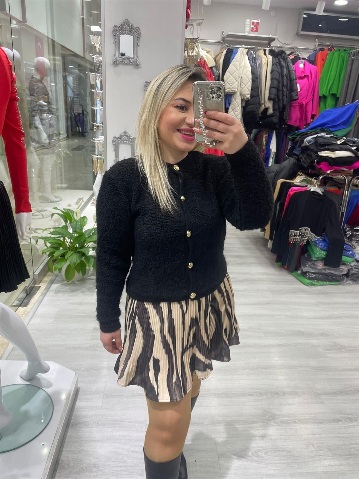 Marka Model Lüx Kalite Tedyy Hırka Siyah