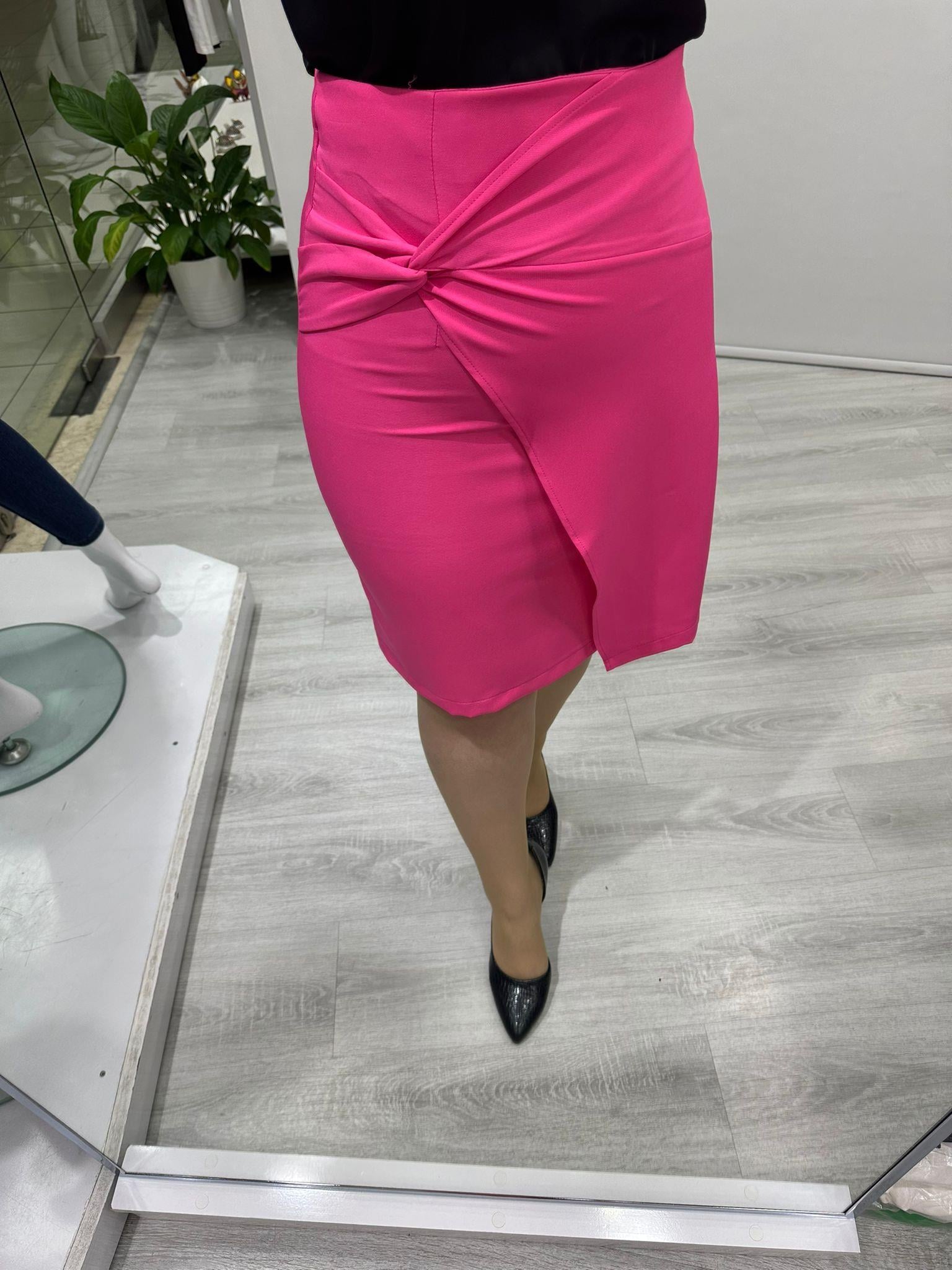 Pembe Düğümlü Etek 7075