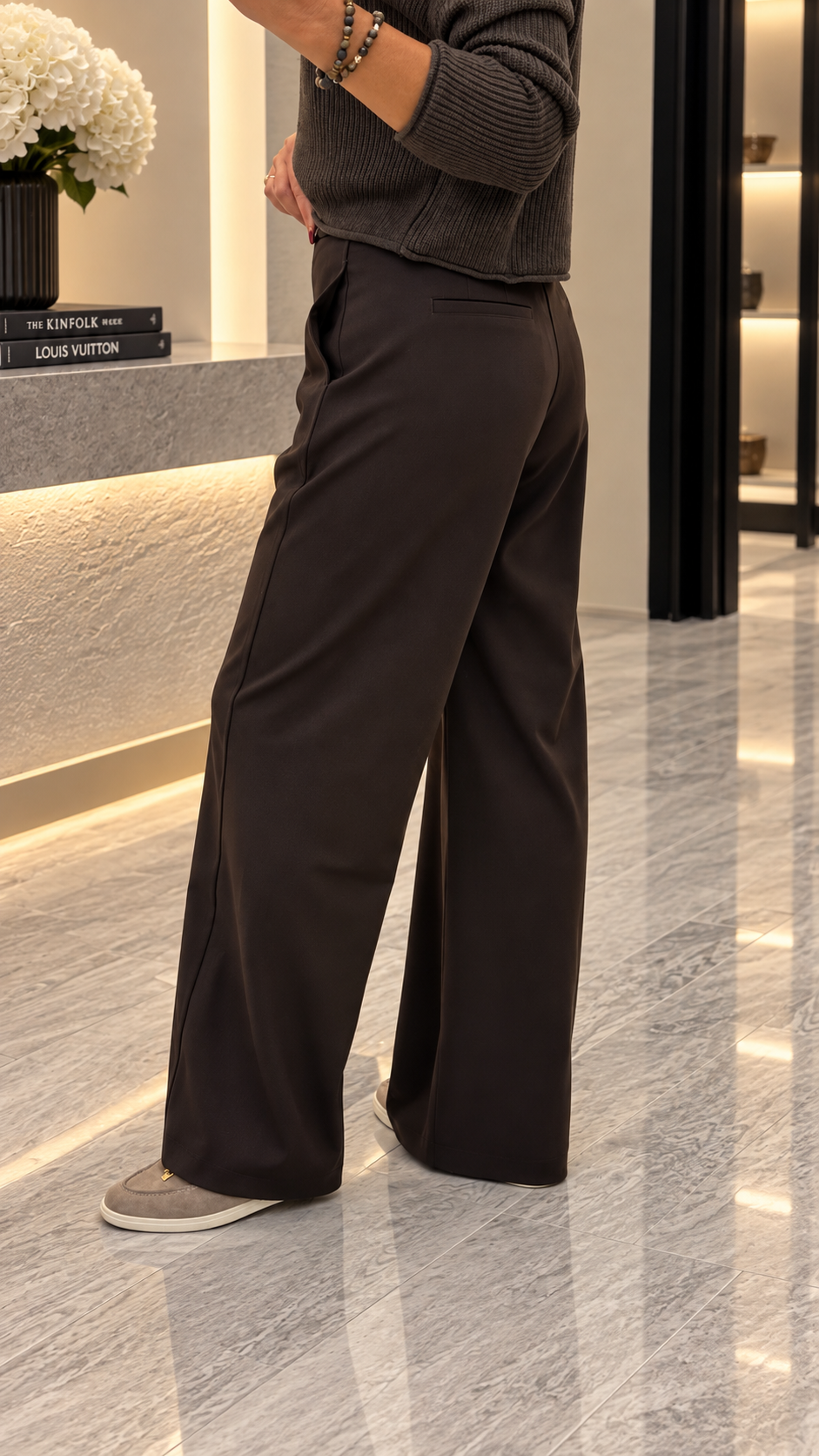 Acı Kahve Wide Leg Pantolon 9980