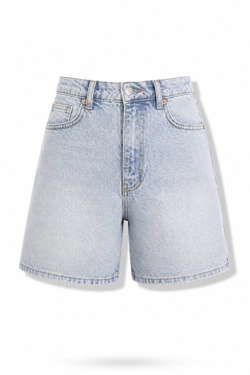 Açık Mavi Denim Şort 1511