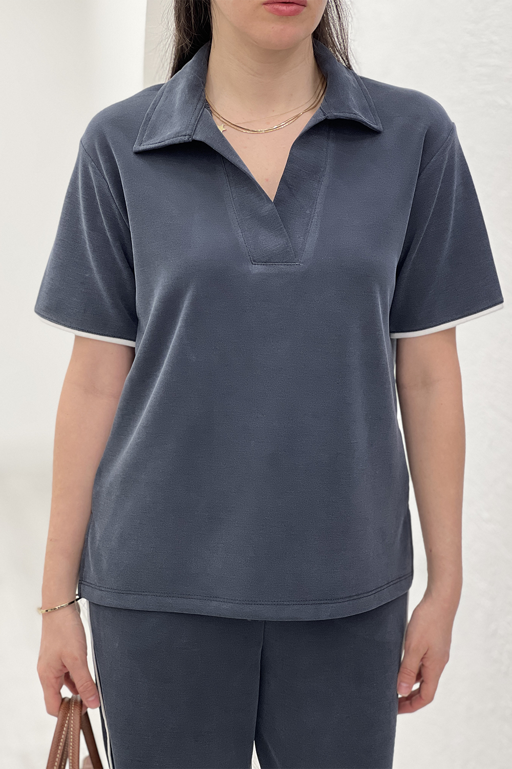 Antrasit Polo Yaka Takım 2655