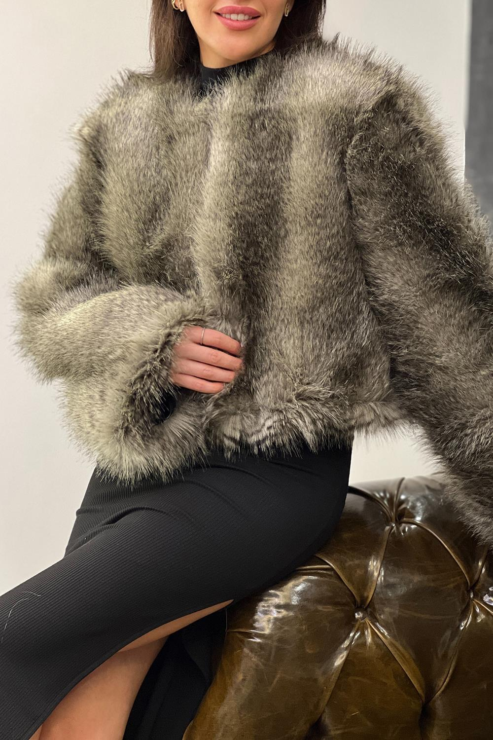 Antrasit Suni Premium Kürk 510085