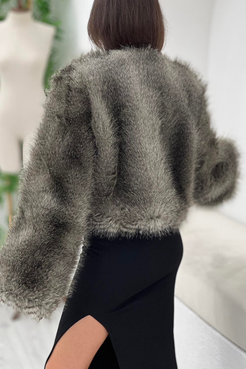 Antrasit Suni Premium Kürk 510085