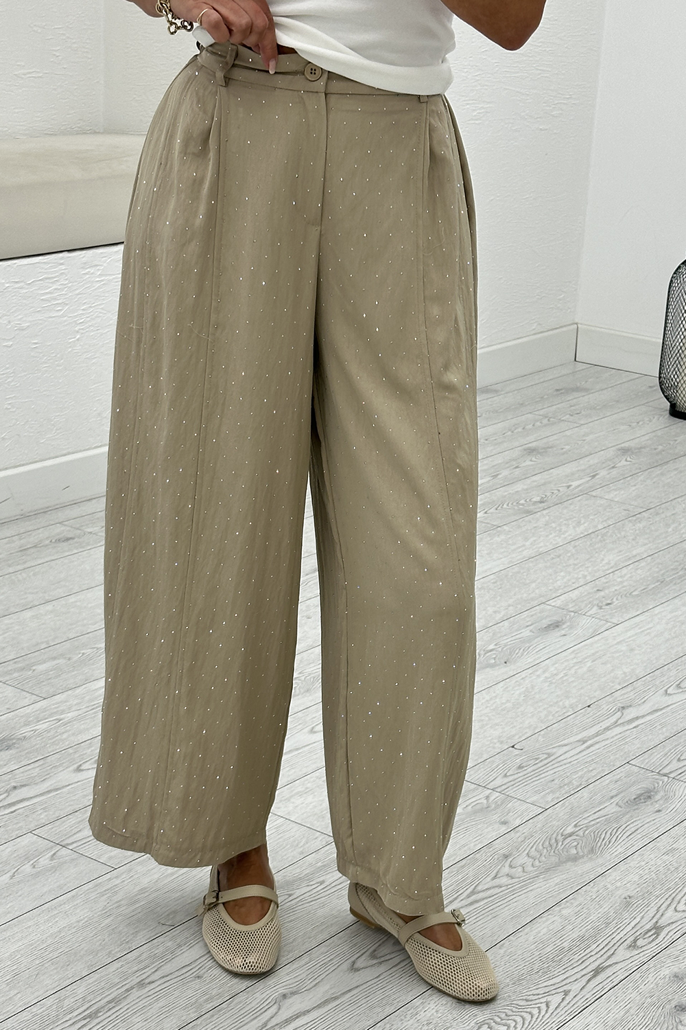 Bej Taşlı Pantolon 51434