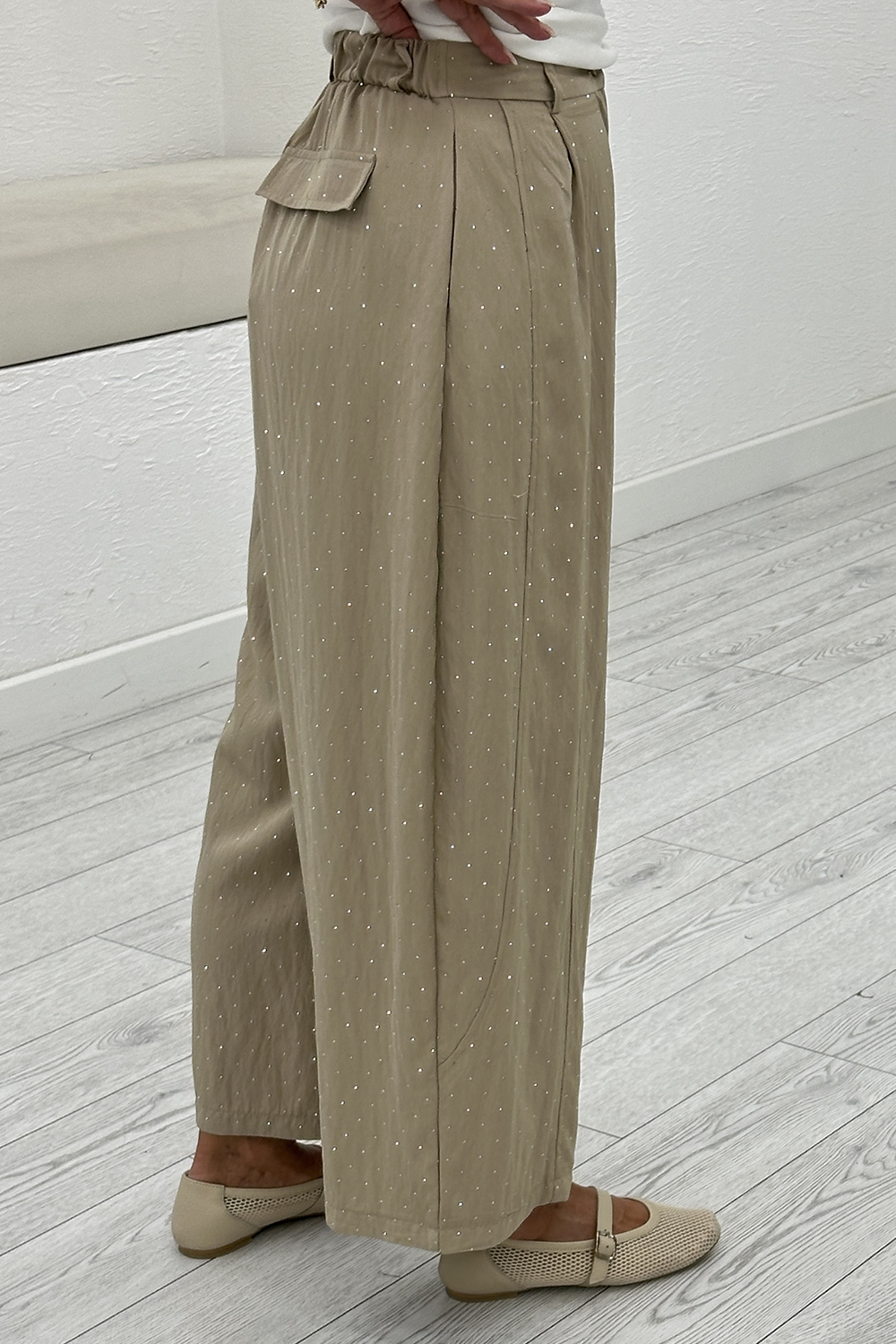 Bej Taşlı Pantolon 51434