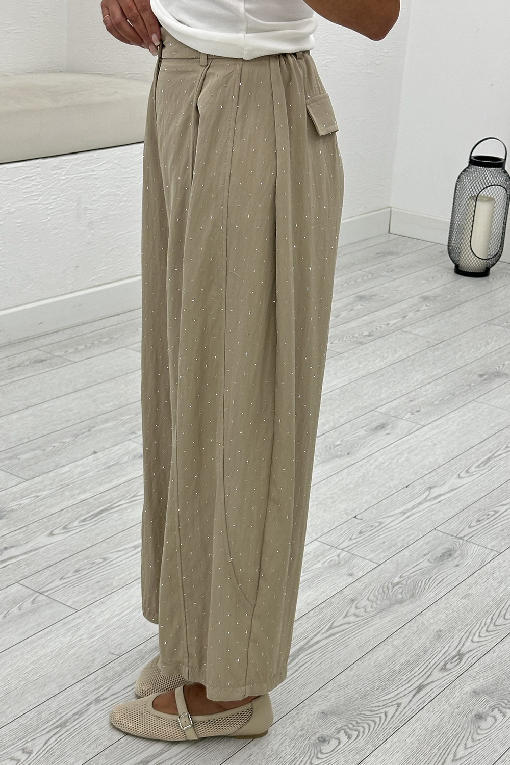 Bej Taşlı Pantolon 51434