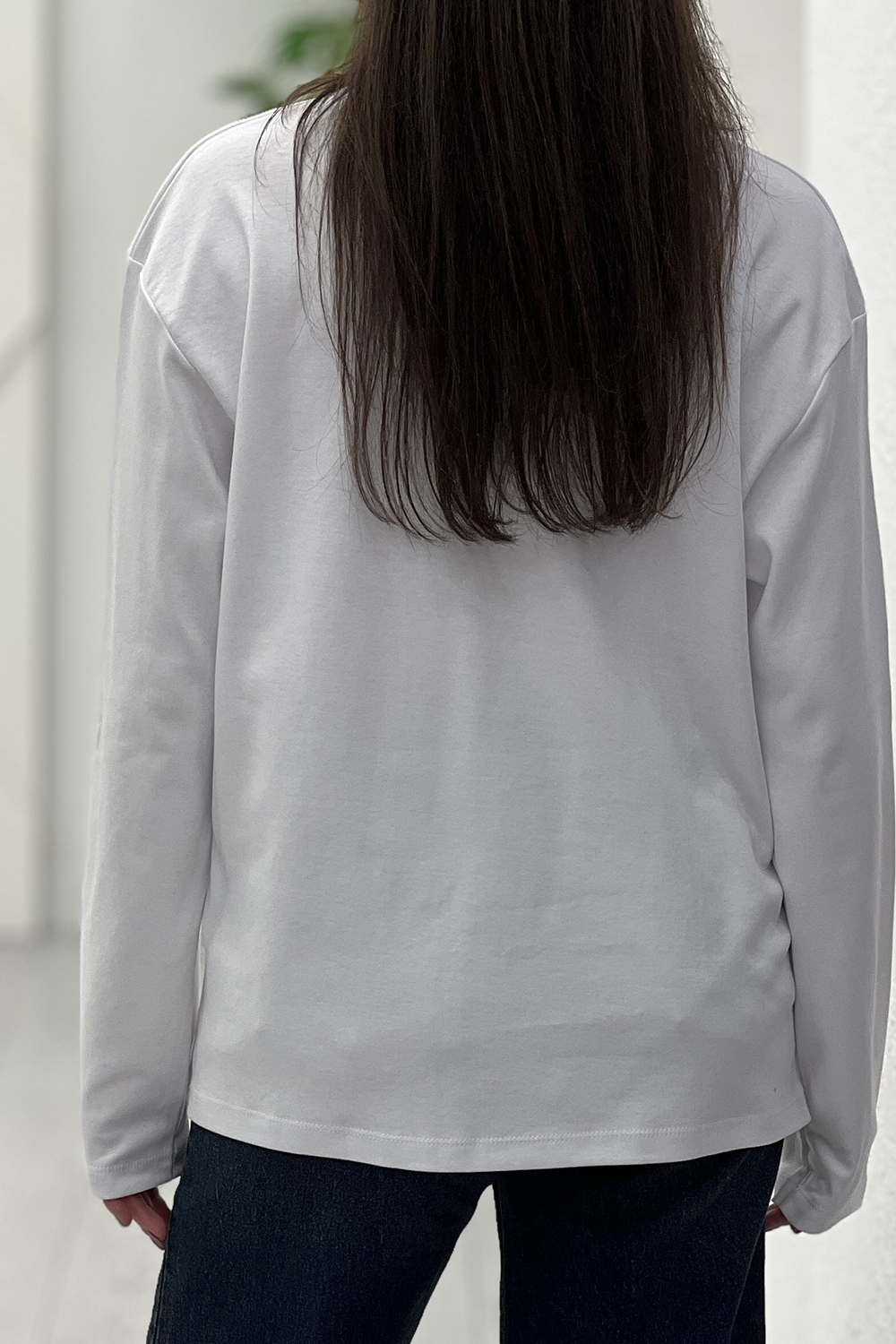 Beyaz Biyeli Basic Tshirt 241139