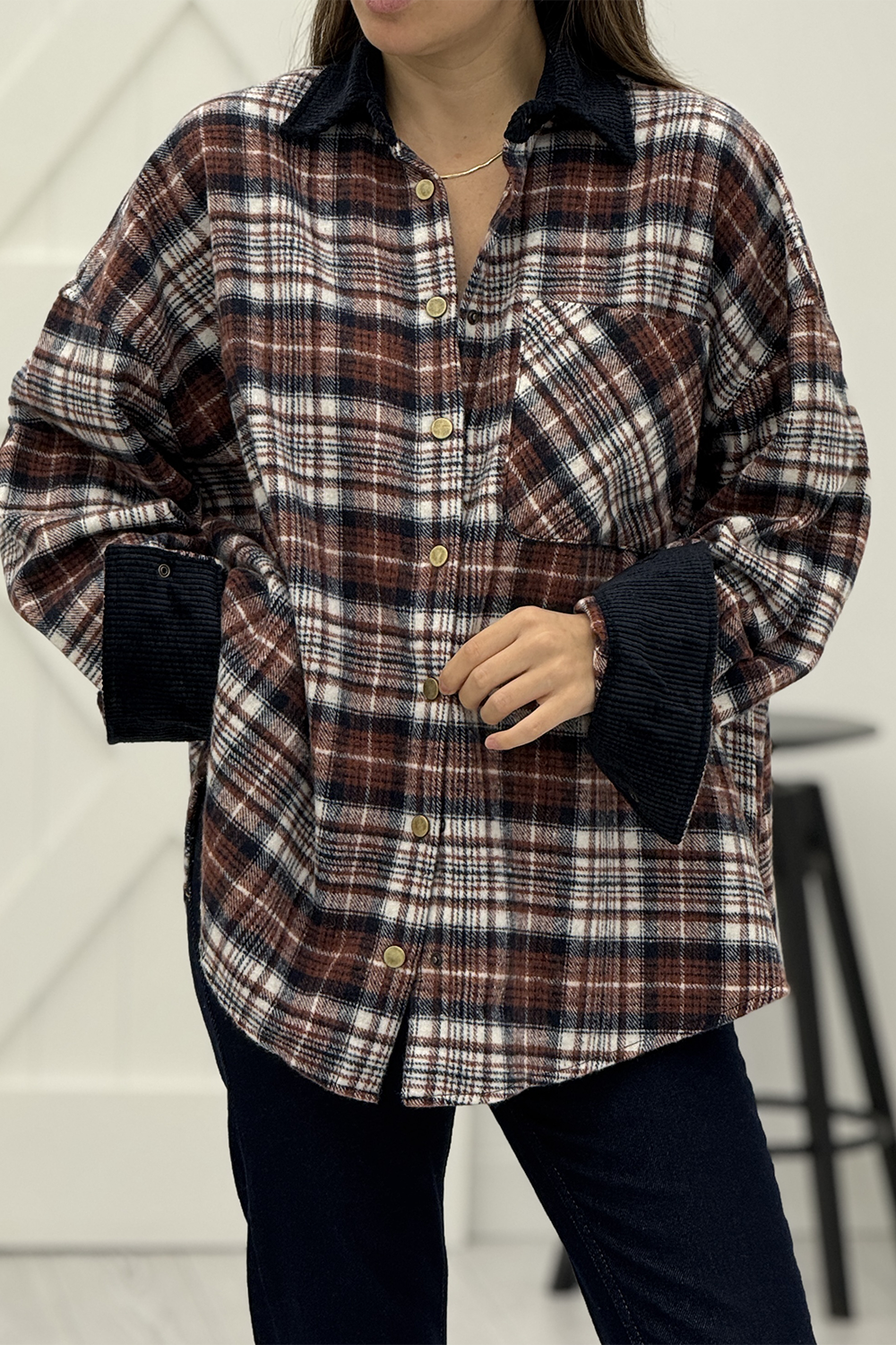 Bordo Oduncu Ceket 4013