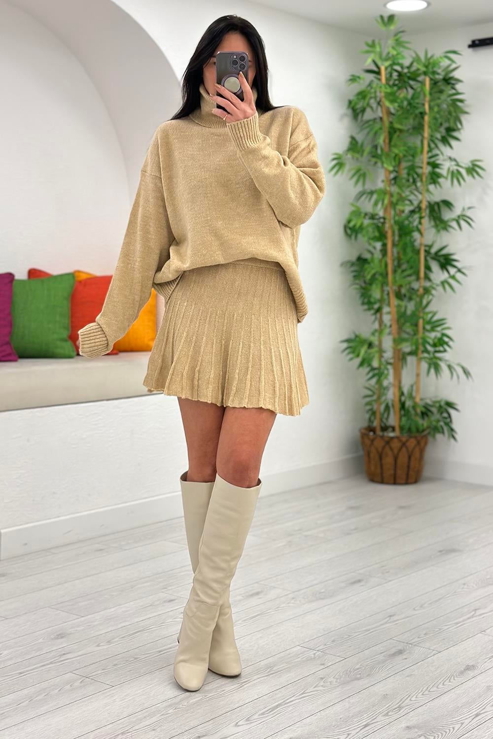 Camel Triko Etek Takım 1074