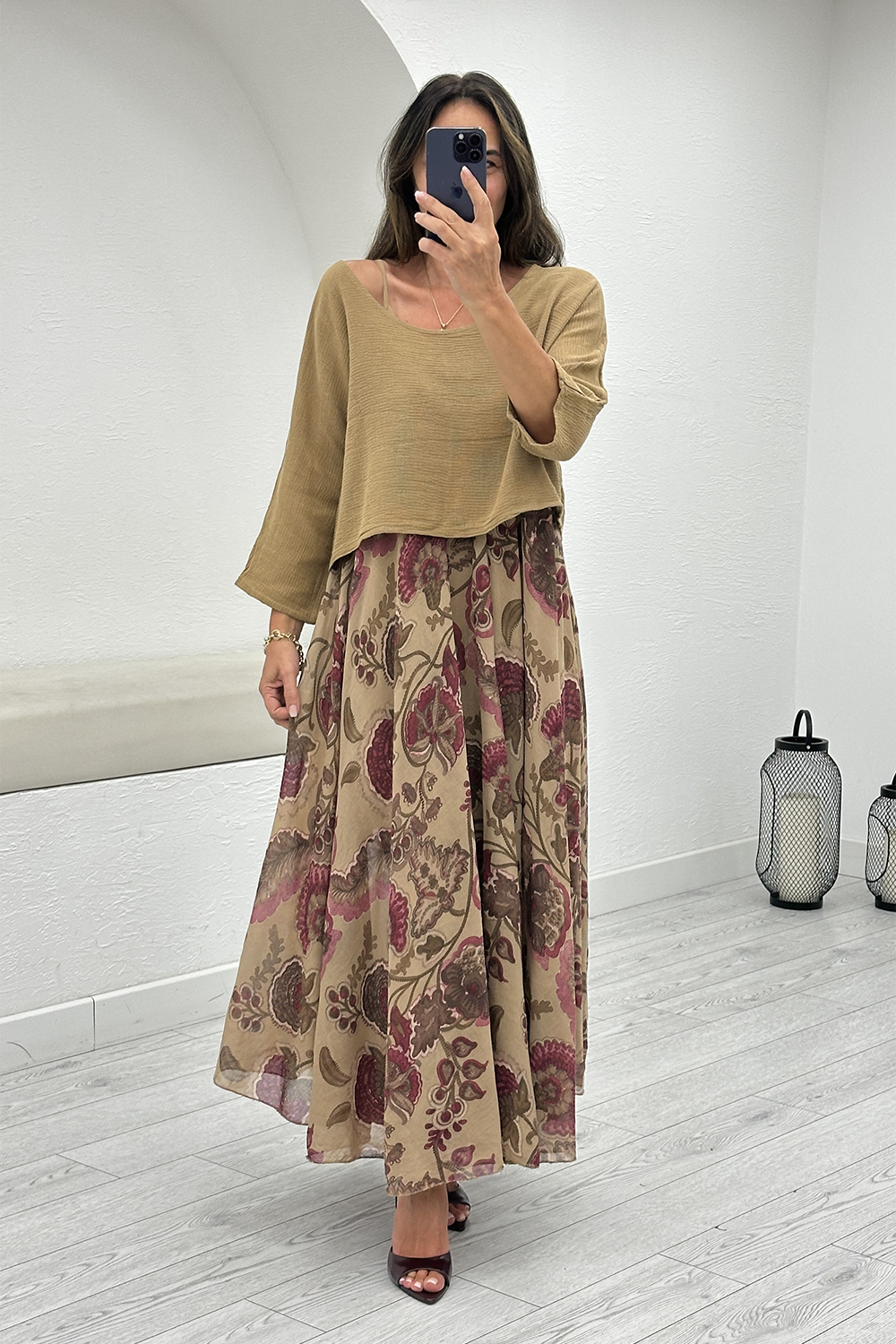 Cappuccino Elbise 6551