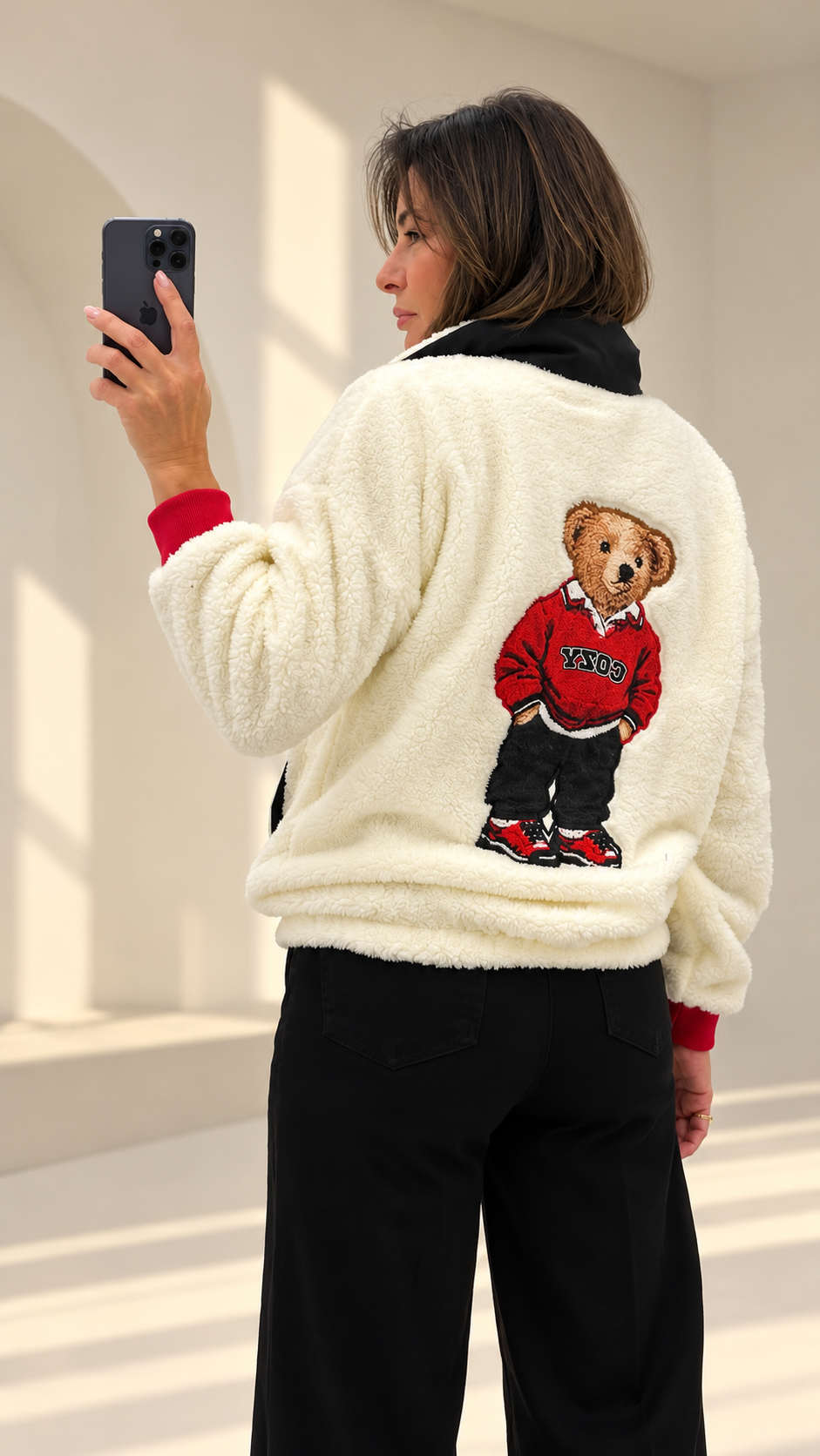 Ekru Peluş Sweatshirt  271073