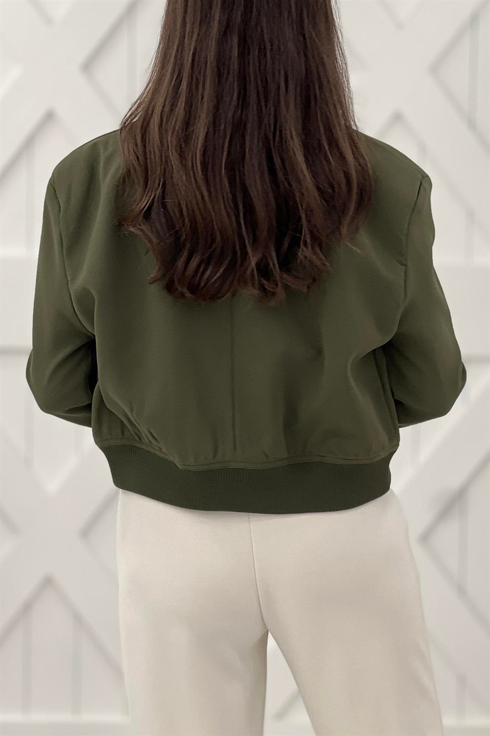 Haki Bomber Ceket 54404