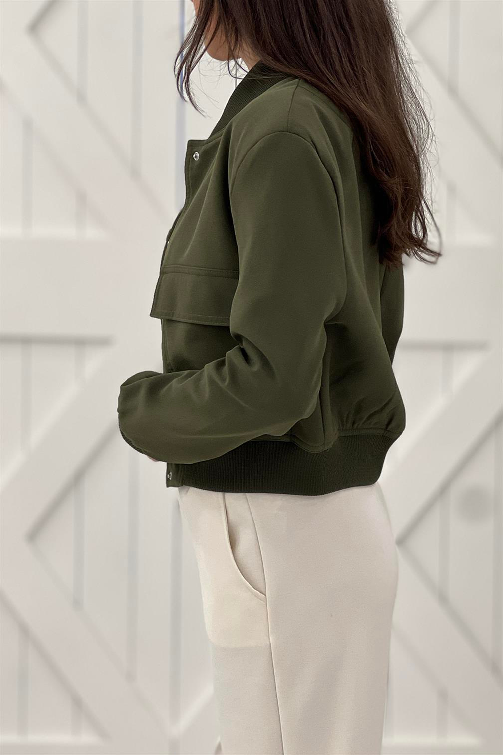 Haki Bomber Ceket 54404