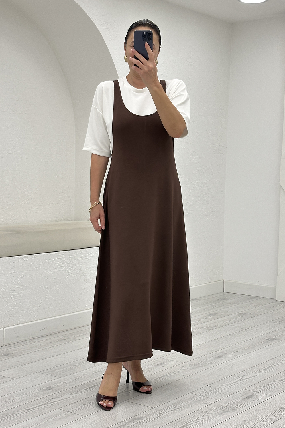 Kahverengi Elbise 3850