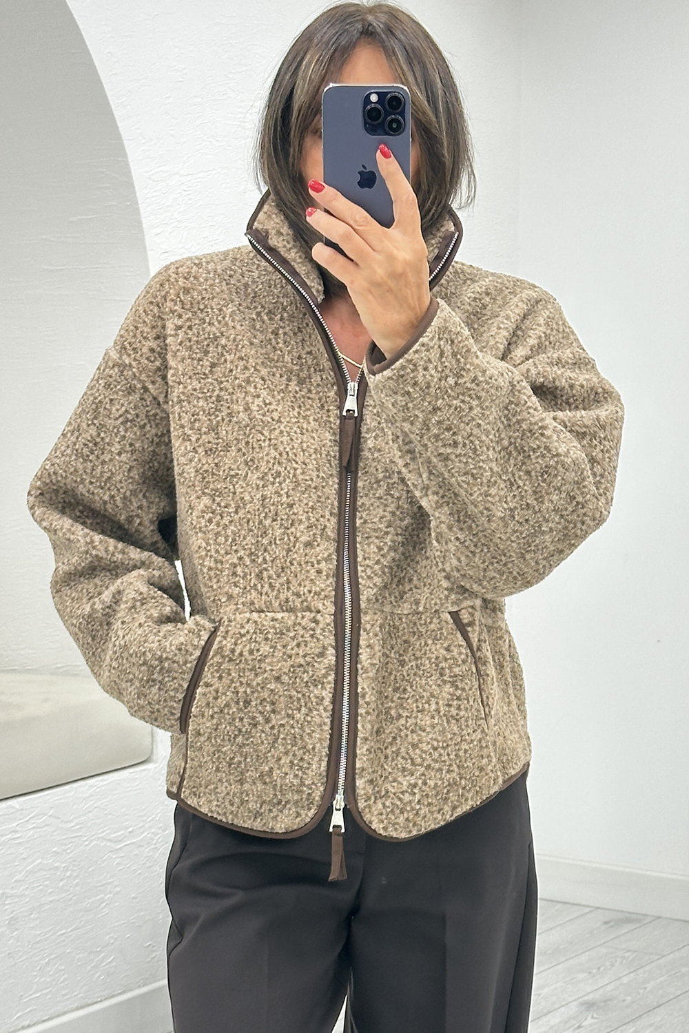 Kahverengi Polar Ceket 4168