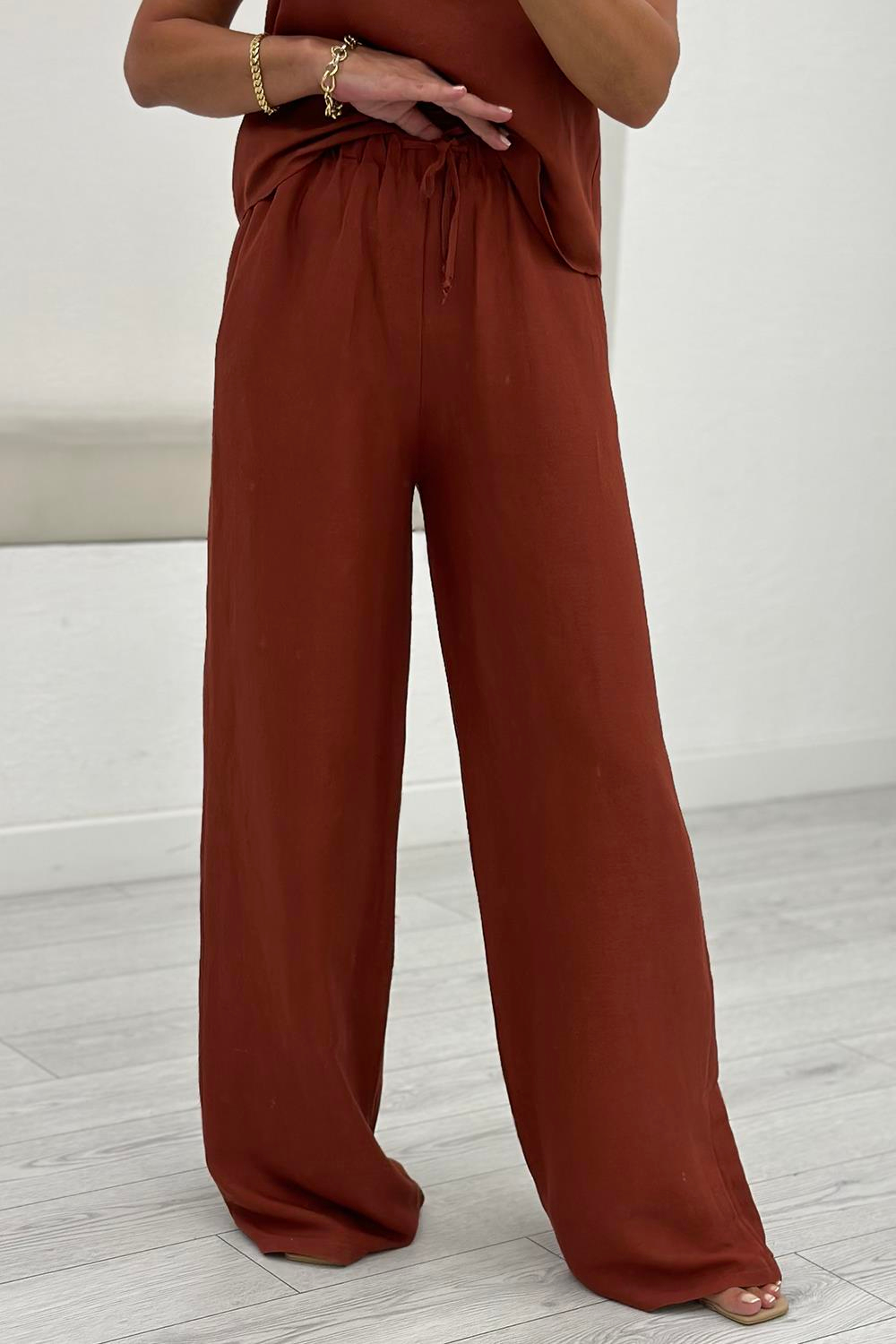Kiremit Askılı Büstiyer Pantolon Takım 51039