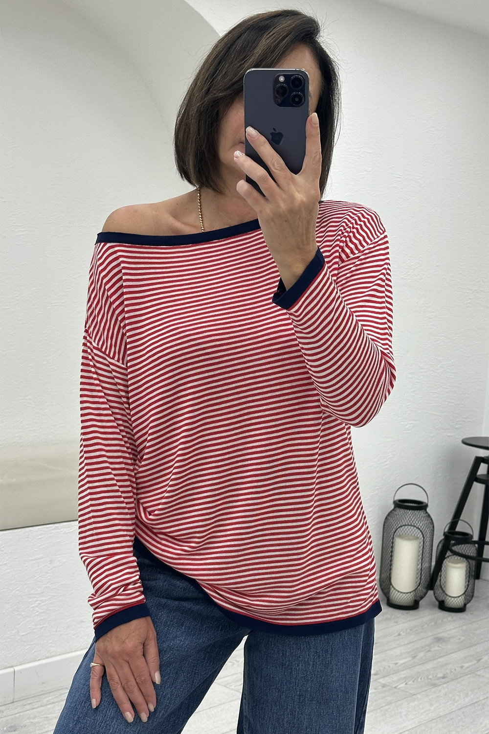 Kırmızı Çizgili Triko 251331