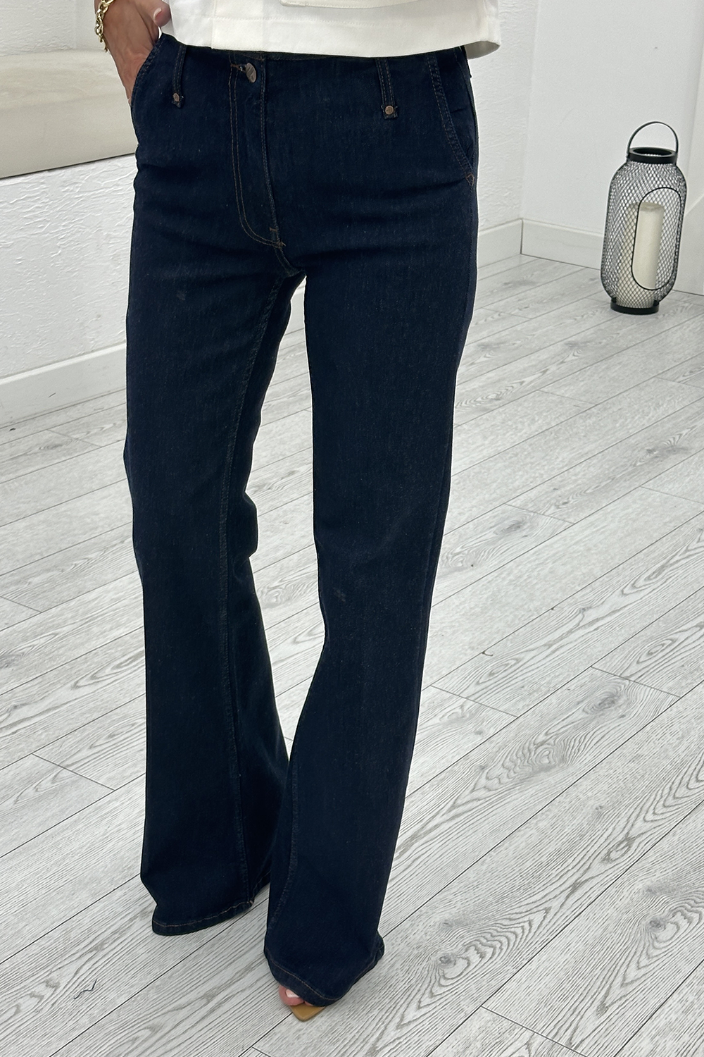 Koyu Mavi Flare Jean 546011