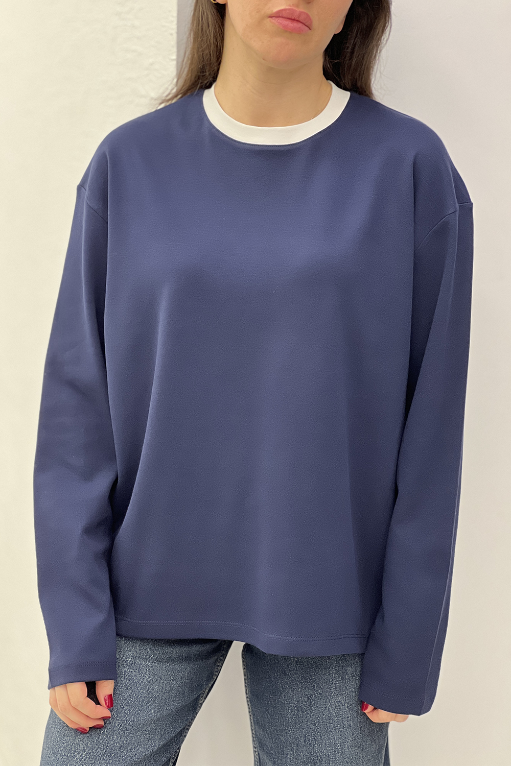 Lacivert Biyeli Basic Tshirt 241139