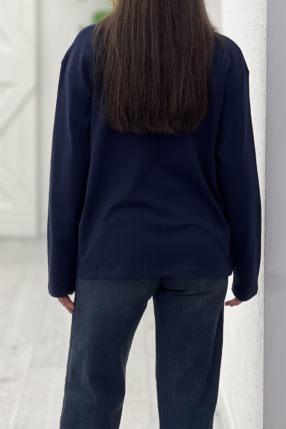 Lacivert Biyeli Basic Tshirt 241139