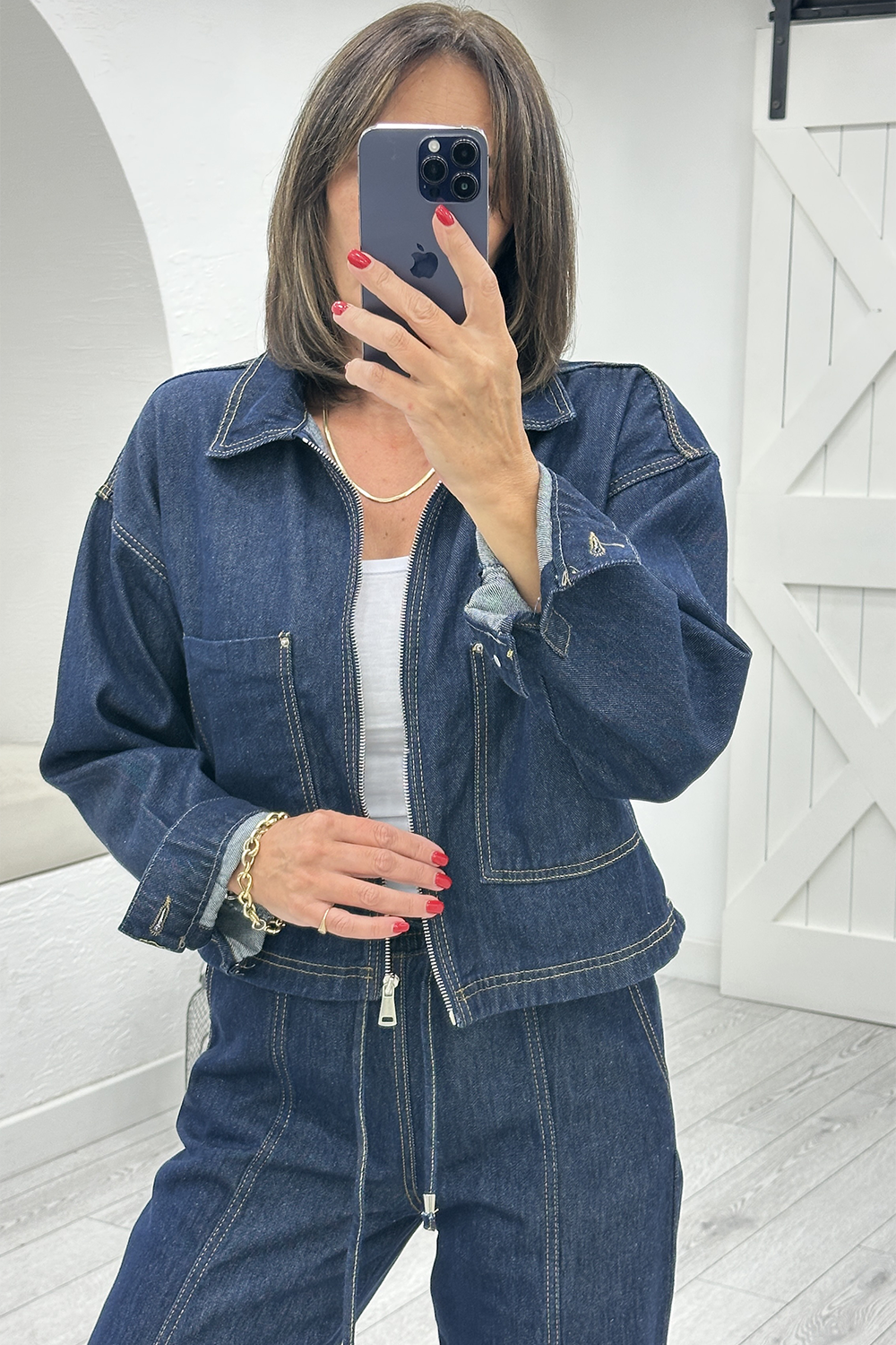 Lacivert Denim Takım 1149