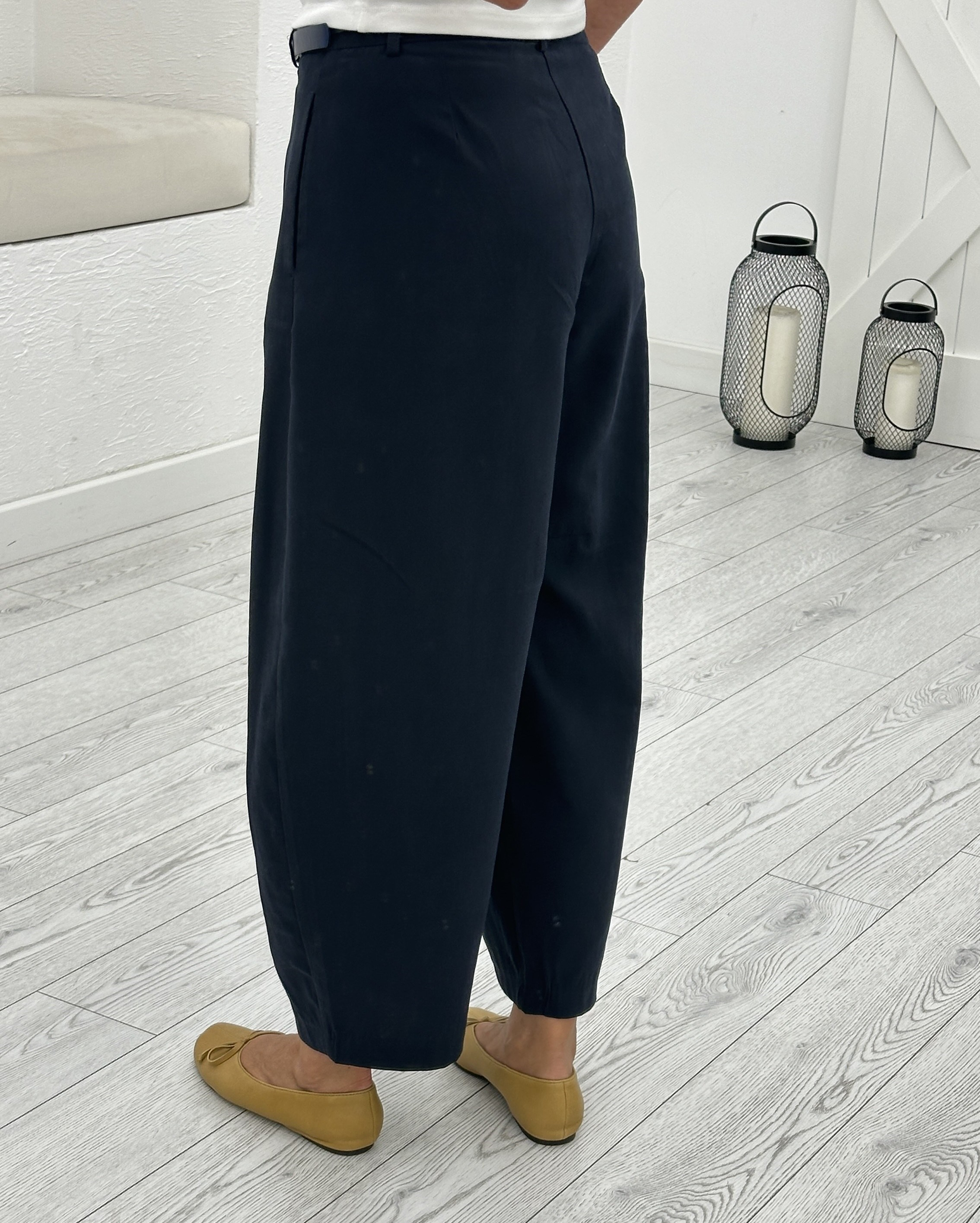 Lacivert Kemerli Pantolon 444