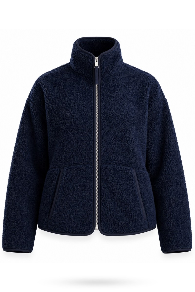 Lacivert Polar Ceket 23236