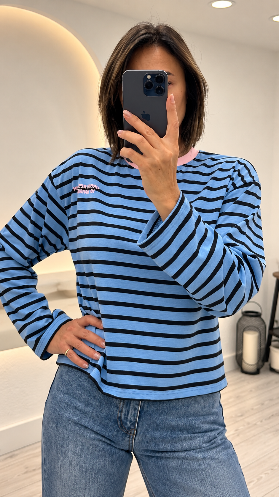 Mavi Çizgili Tshirt 4332