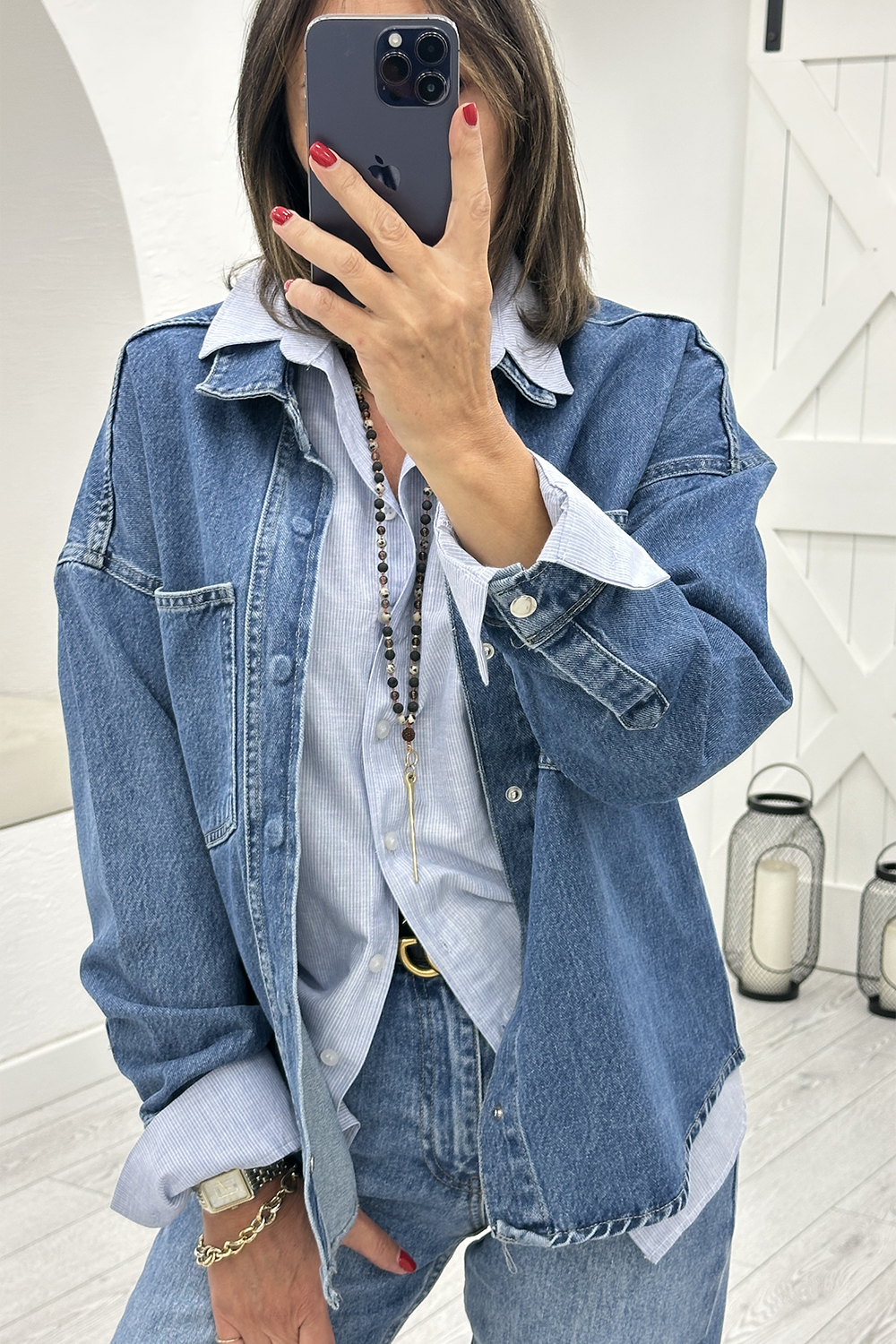 Mavi Oversize Denim Ceket 3682