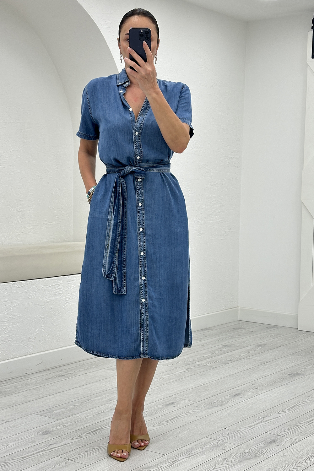 Mavi Tensel Denim Elbise 3611